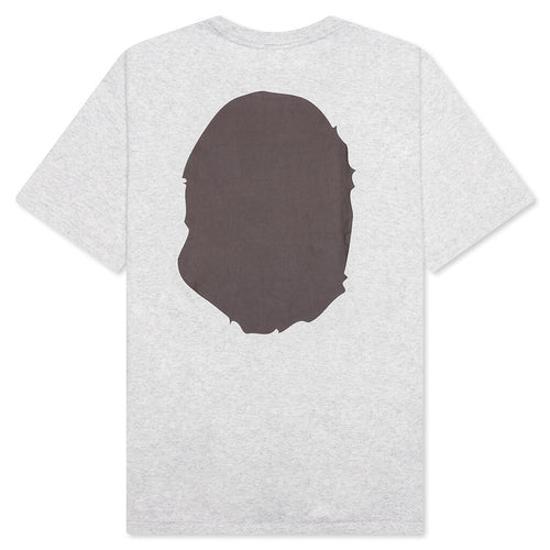 A BATHING APE Big Ape Head Tee - Gray