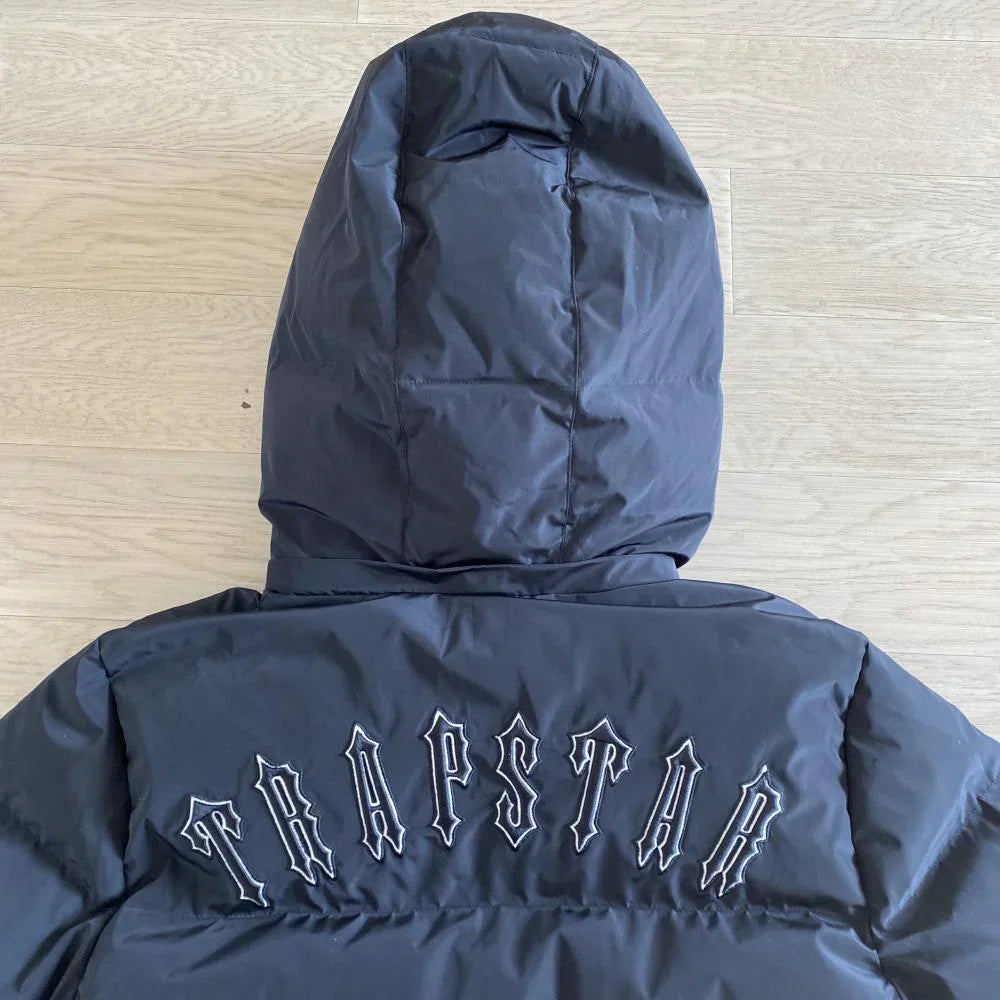 Trapstar Irongate Detachable Hooded Jacket - Black Ironleague