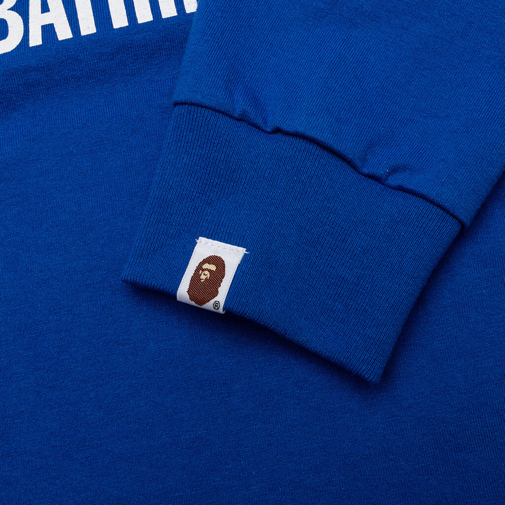 A BATHING APE By Bathing Ape L/S Tee - Blue