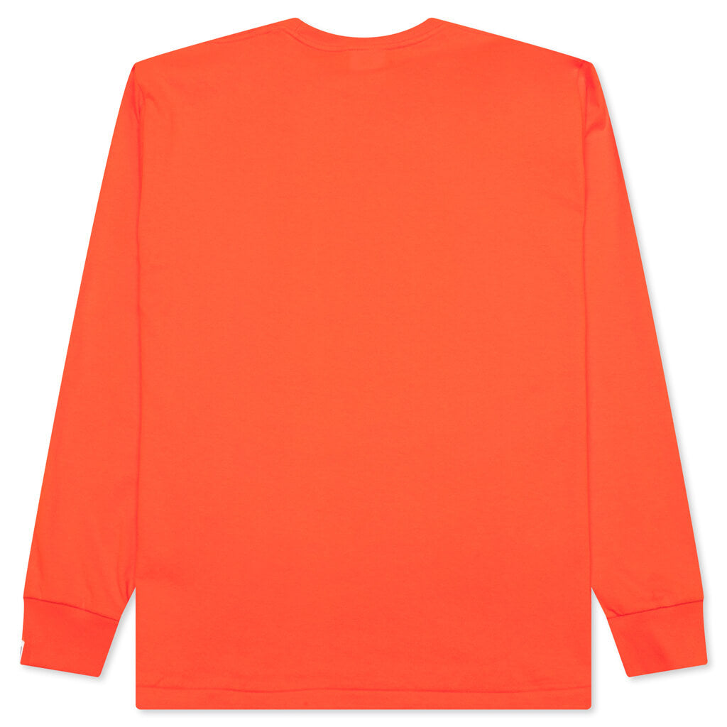 A BATHING APE By Bathing Ape L/S Tee - Orange