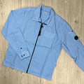 CP Company Zip Overshirt - Cerulean Ironleague