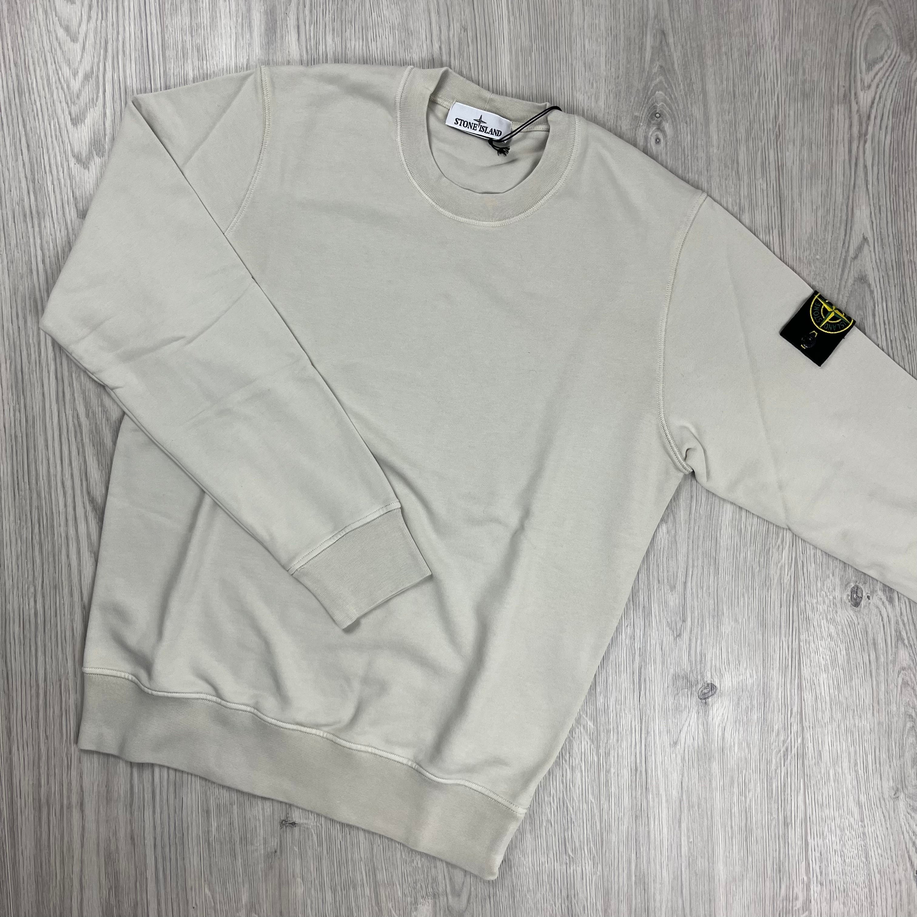 Stone Island Dyed Sweatshirt - Plaster Ironleague