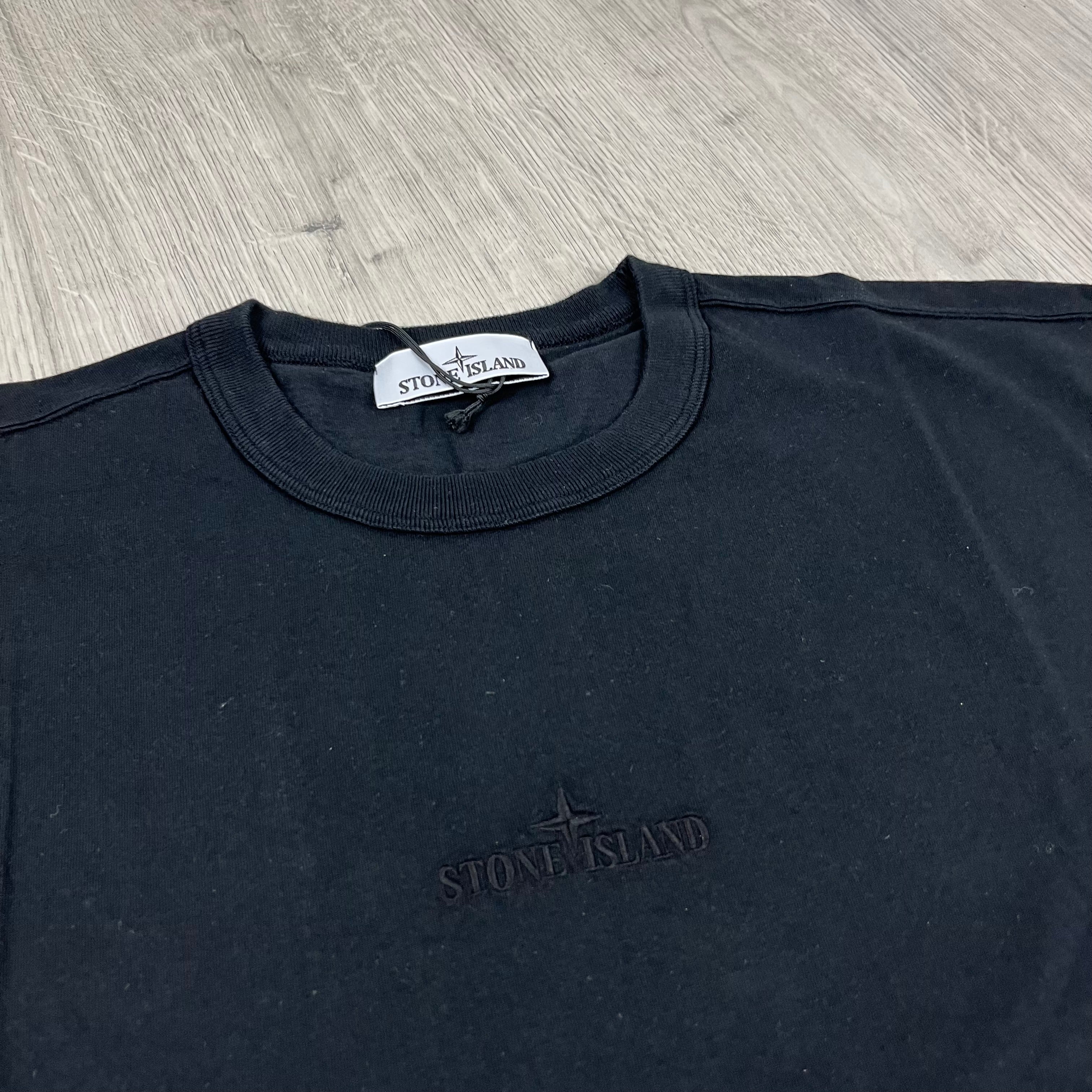 Stone Island Embroidered T-Shirt - Black Ironleague
