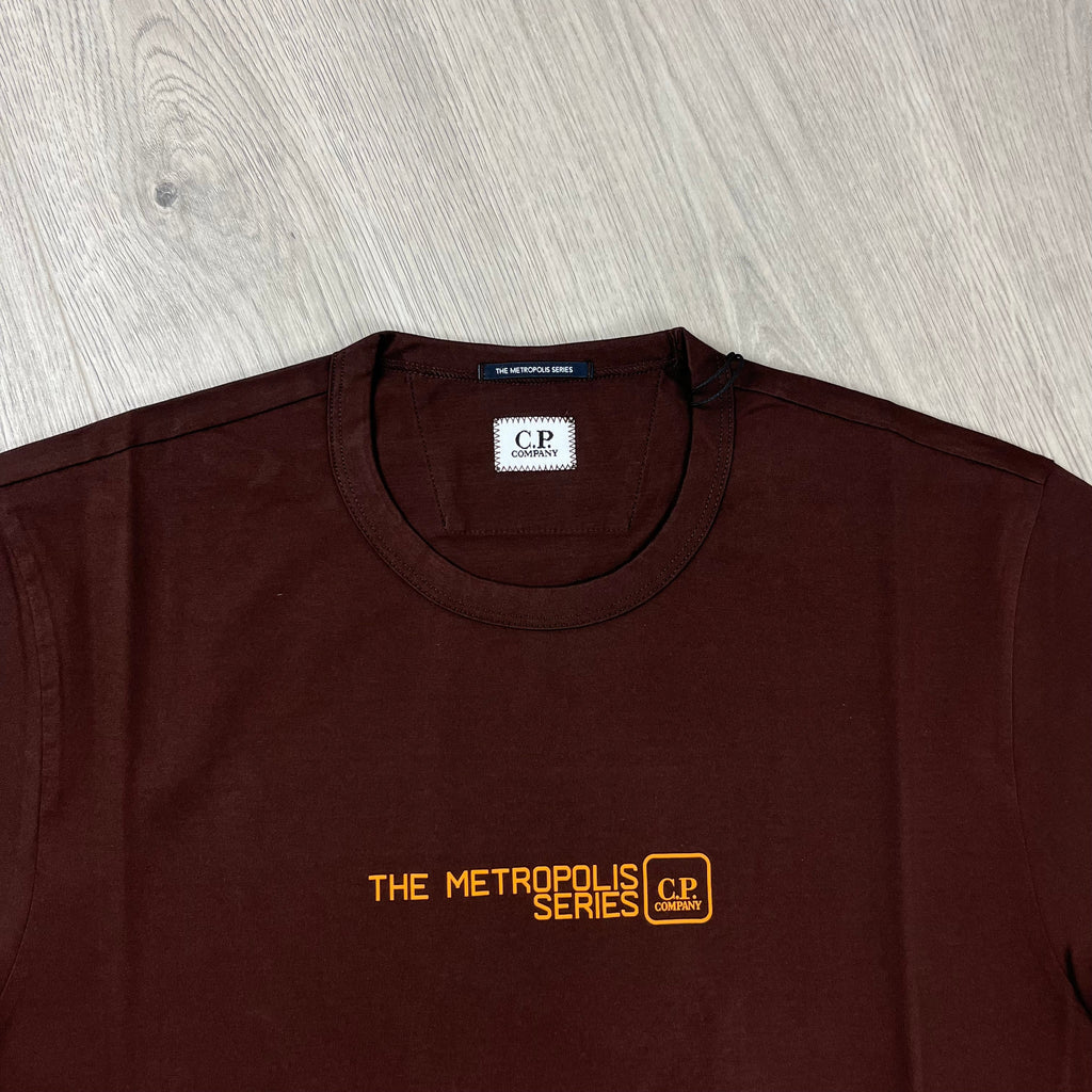 CP Company Metropolis T-Shirt - Rum Raisin Ironleague