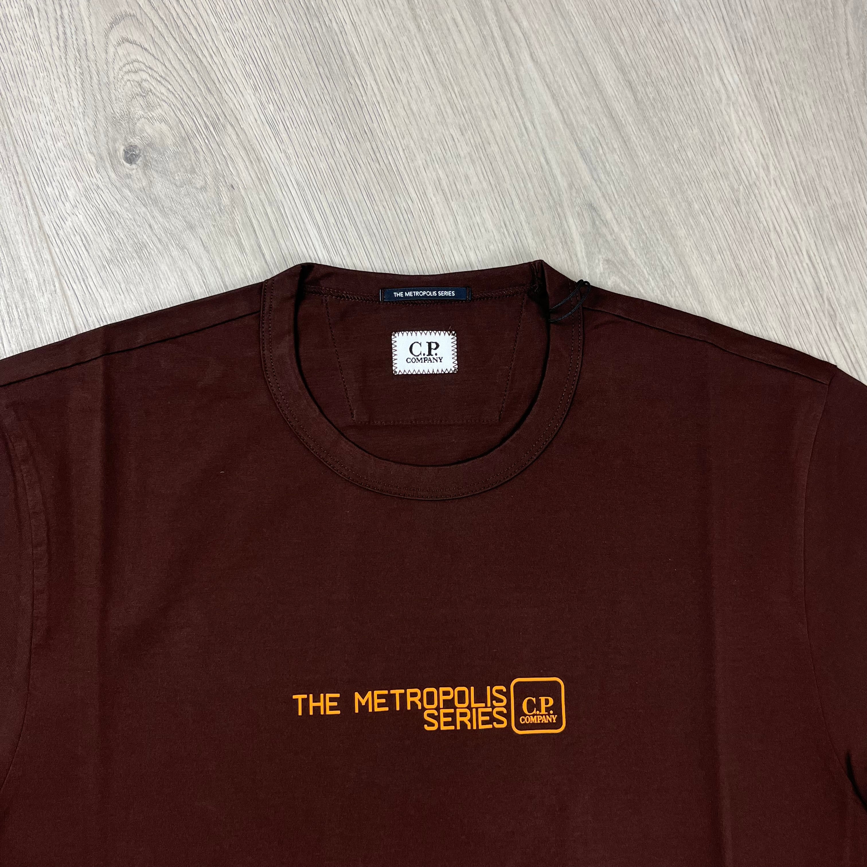 CP Company Metropolis T-Shirt - Rum Raisin Ironleague