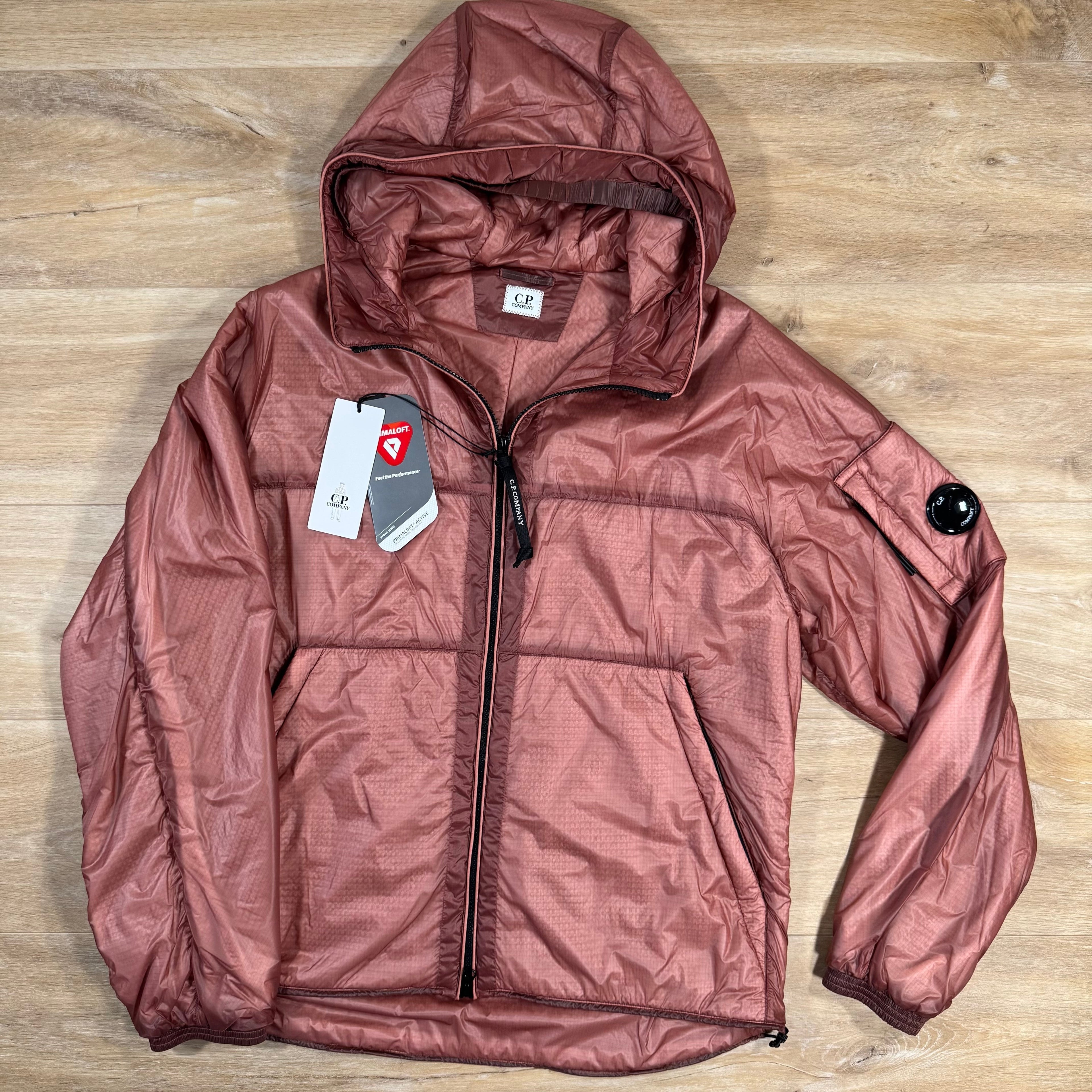 CP Company Nada Shell Primaloft Lens Jacket in Canyon Clay - Pink Ironleague