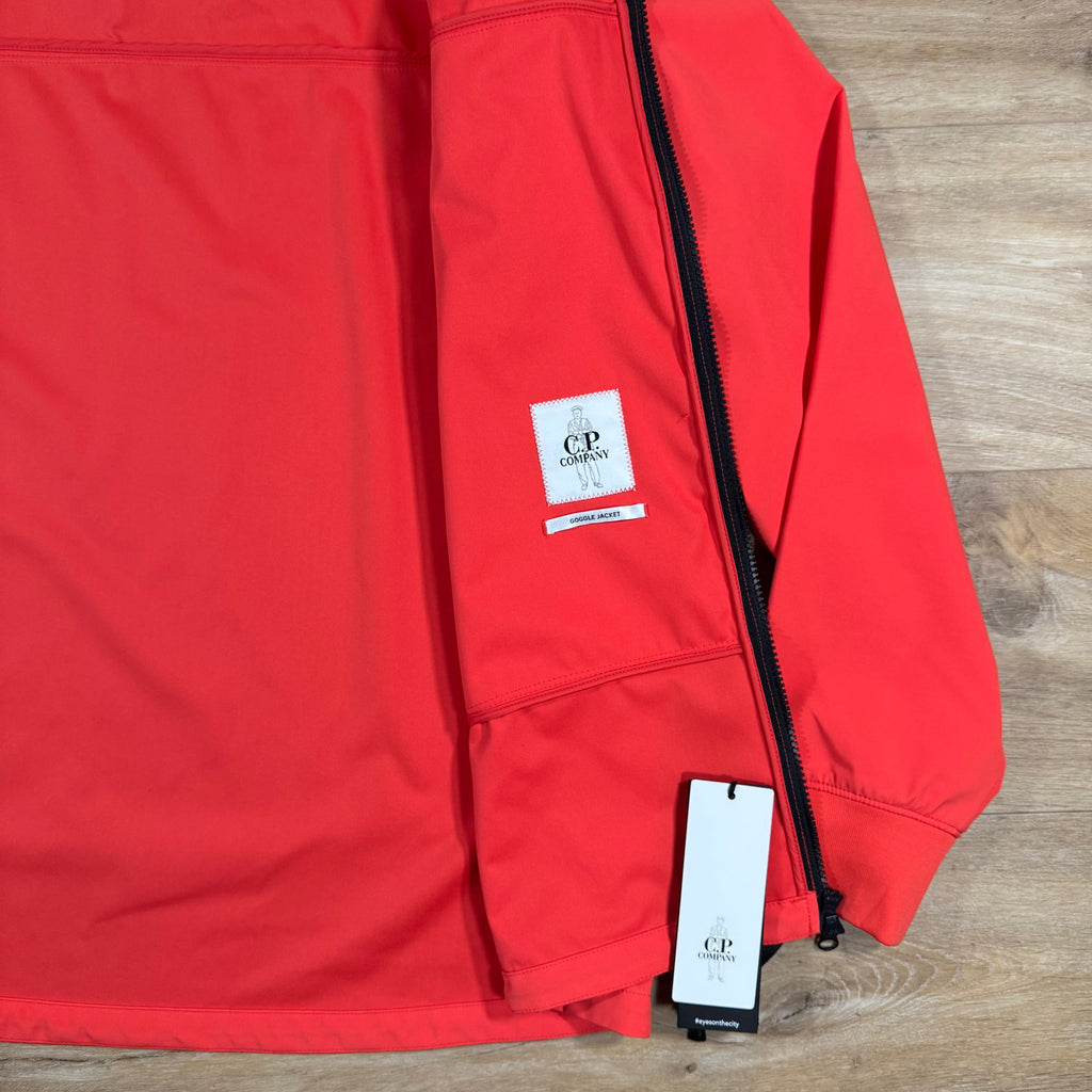 CP Company Shell-R Goggle Jacket in Poinciana Orange Ironleague