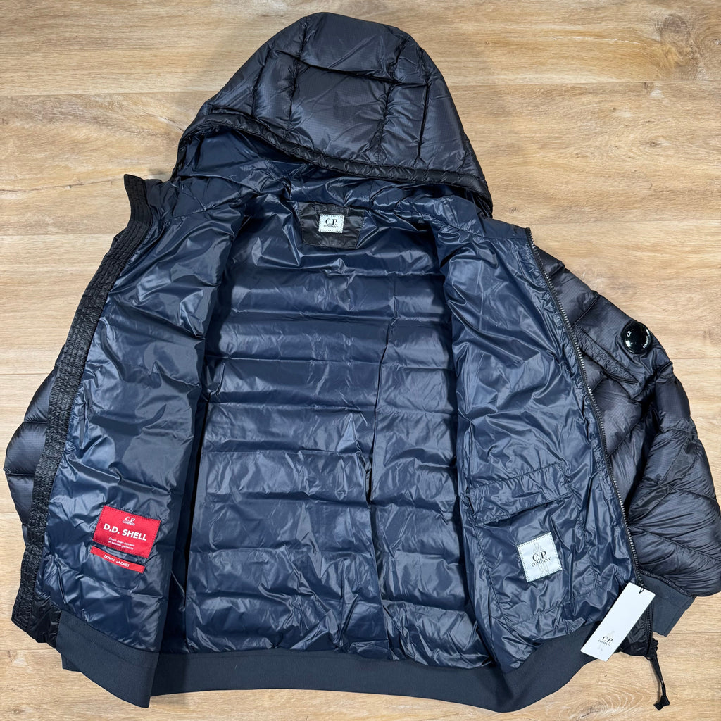 CP Company DD Shell Lens Down Jacket in Navy Ironleague