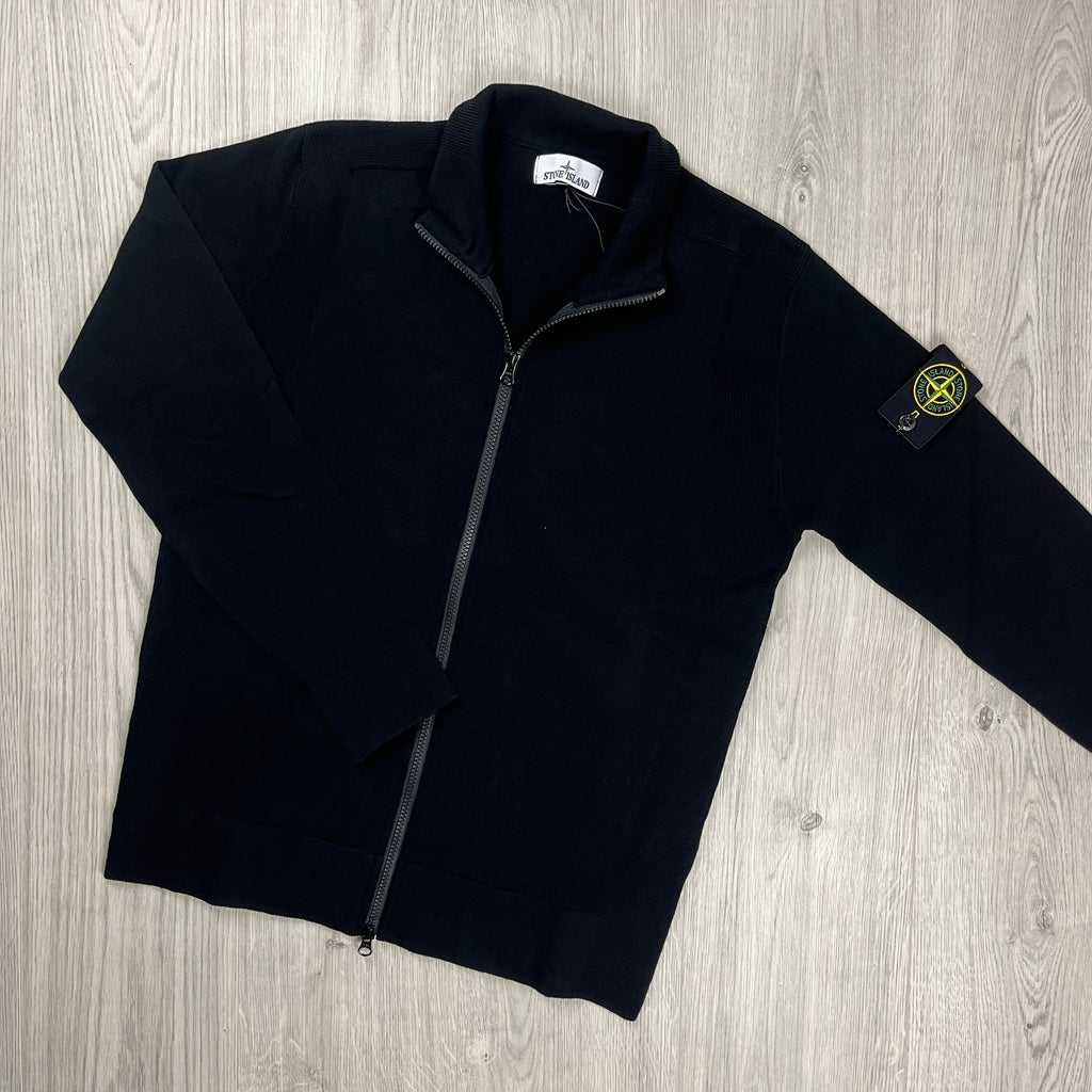 Stone Island Knit Zip Fleece - Black Ironleague