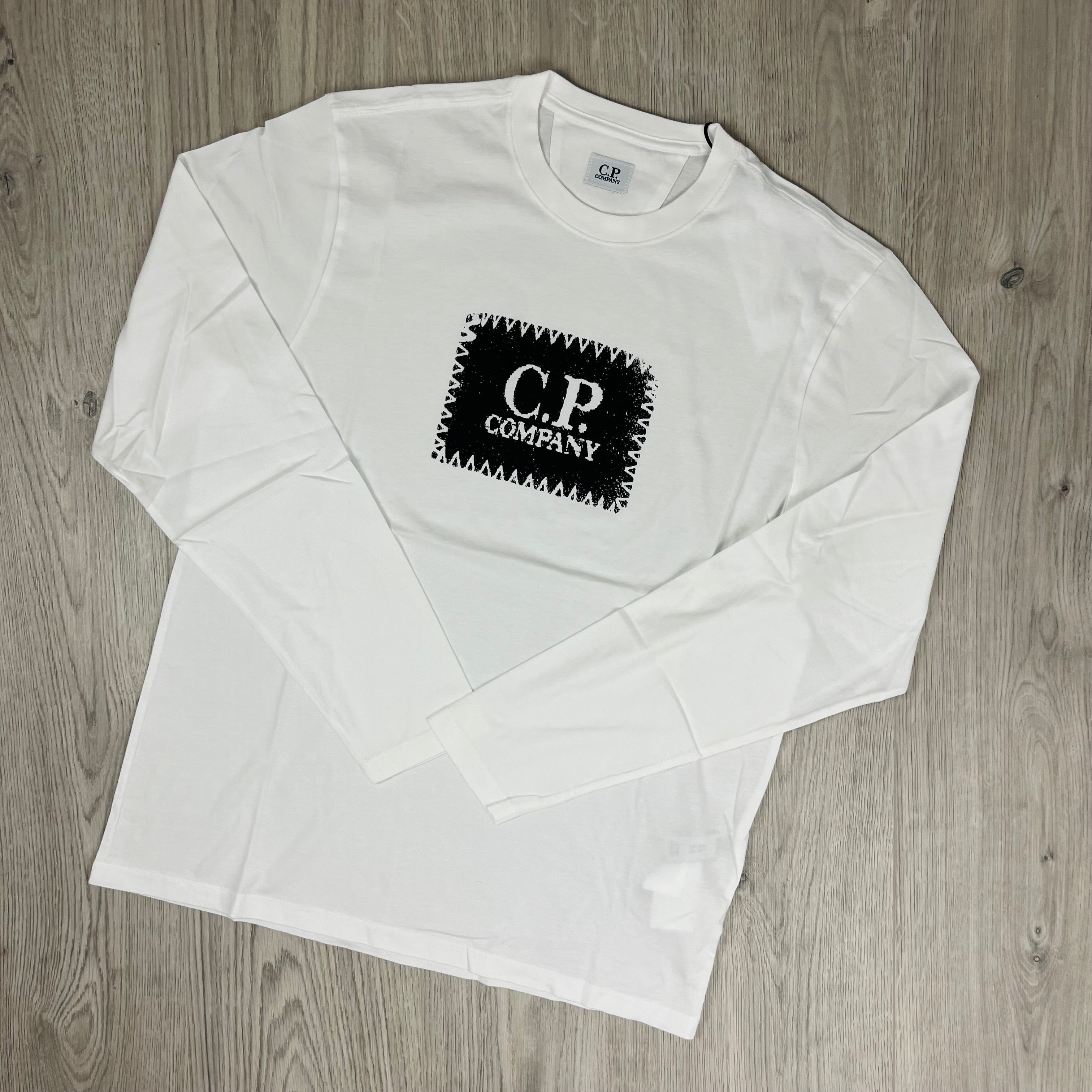 CP Company Stamp T-Shirt - White Ironleague