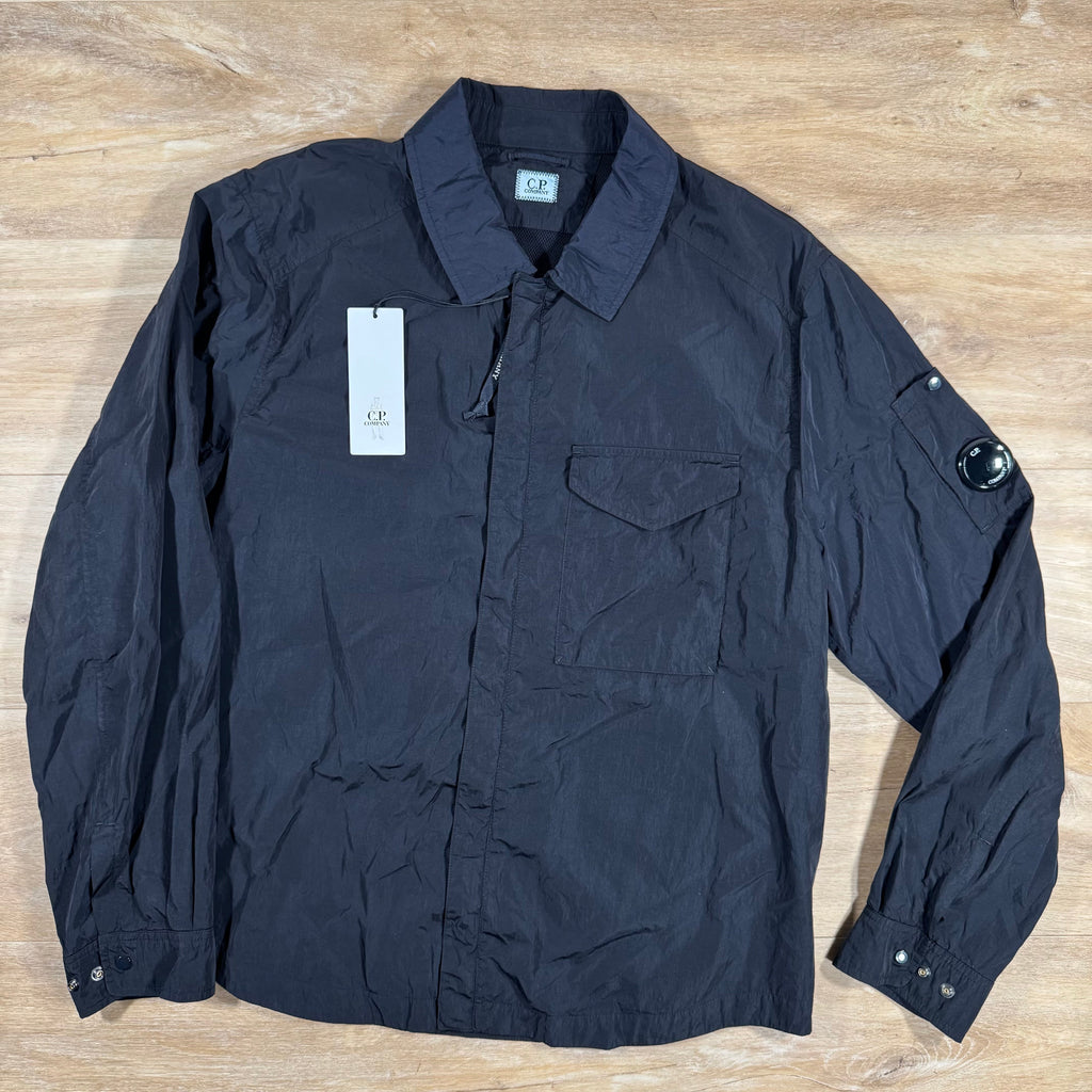 CP Company Chrome-R Lens Overshirt in Navy Ironleague
