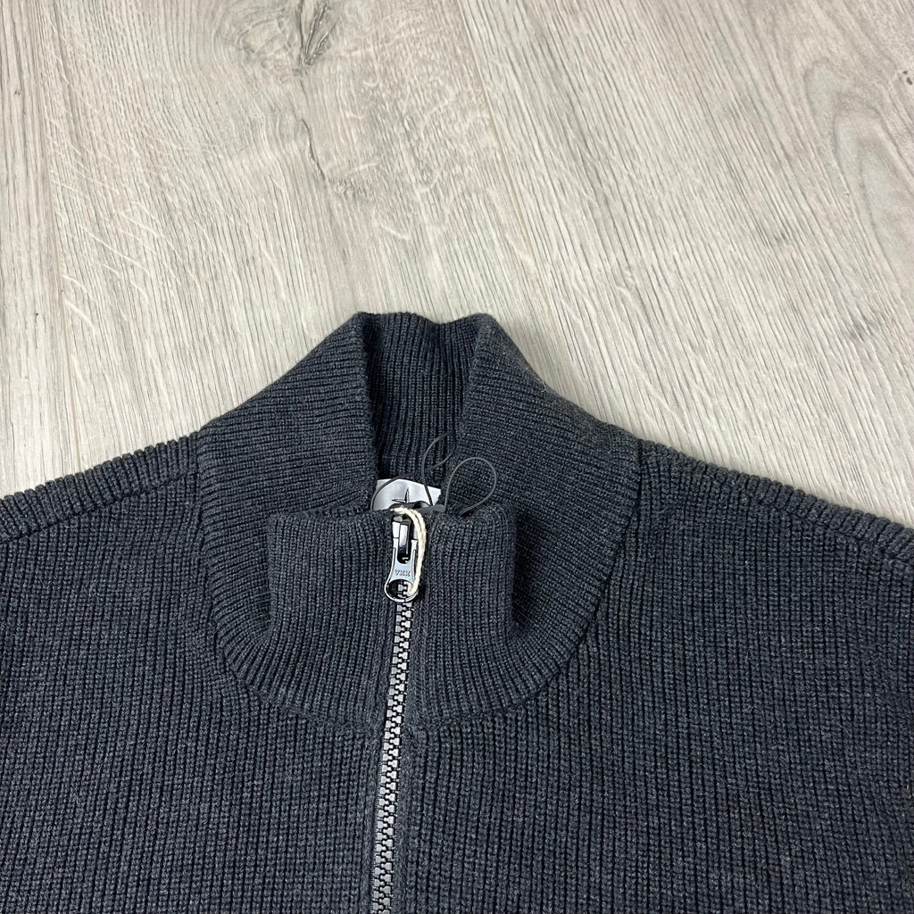 Stone Island Knit Cardigan - Charcoal Ironleague