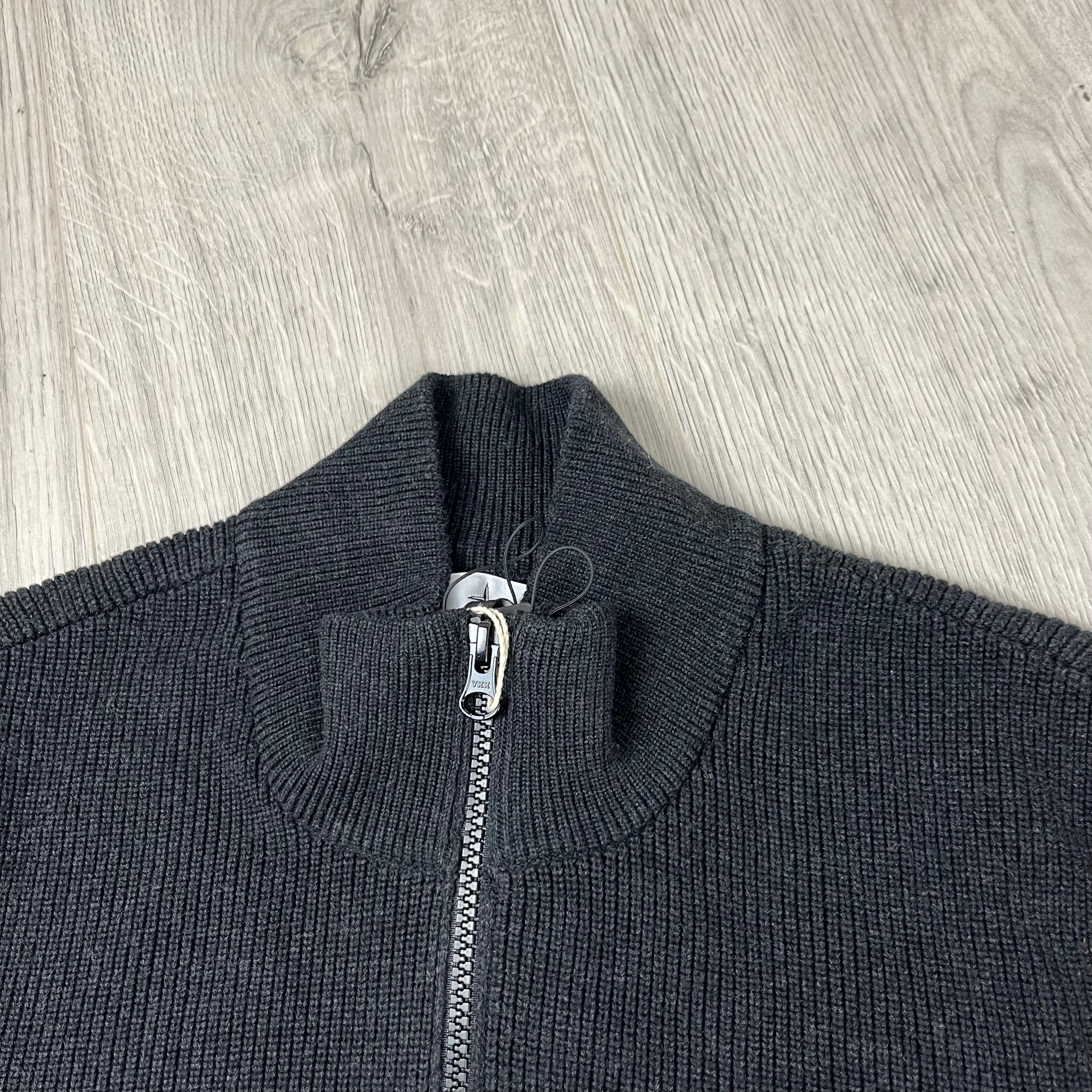 Stone Island Knit Cardigan - Charcoal Ironleague