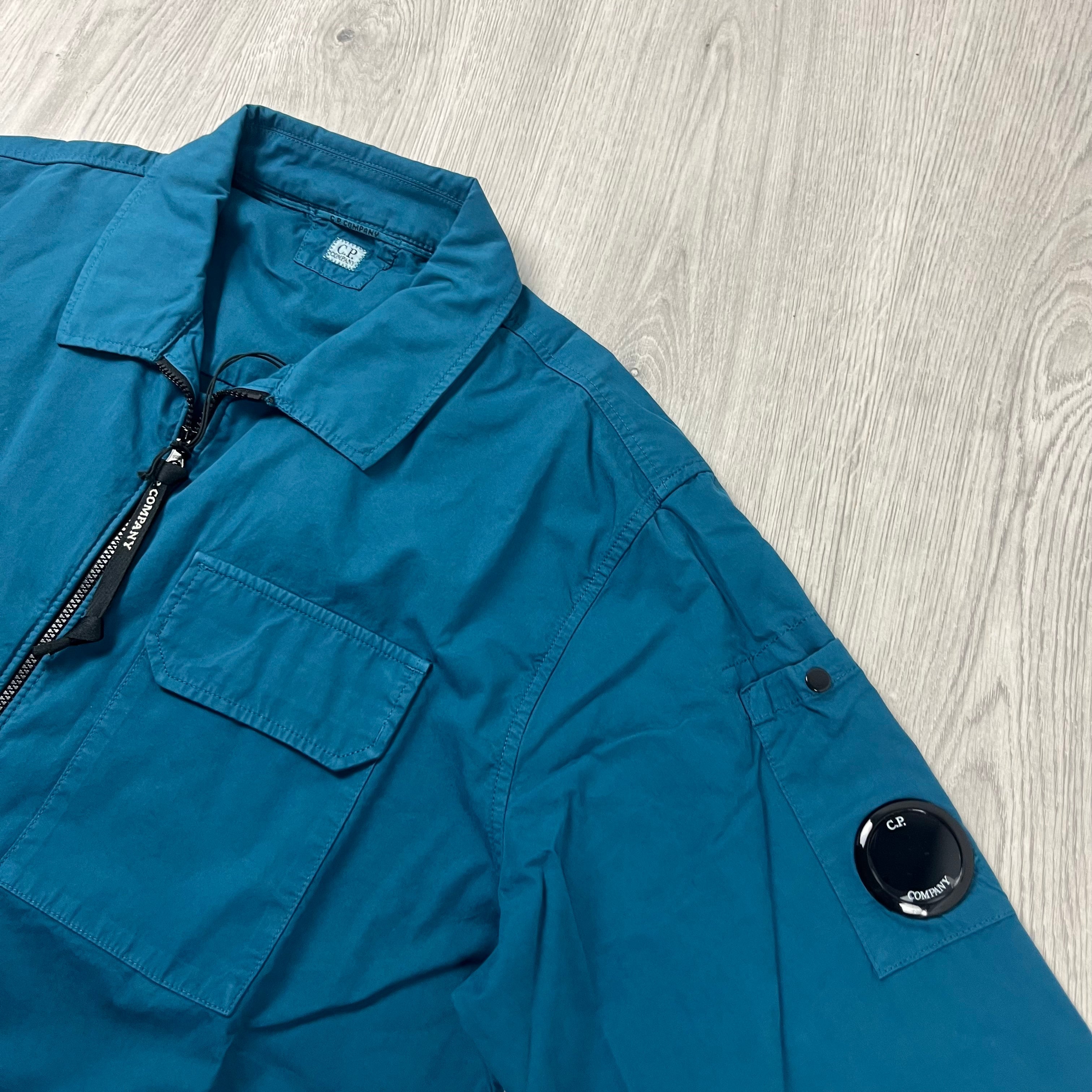 CP Company Zip Overshirt - Ink Blue Ironleague