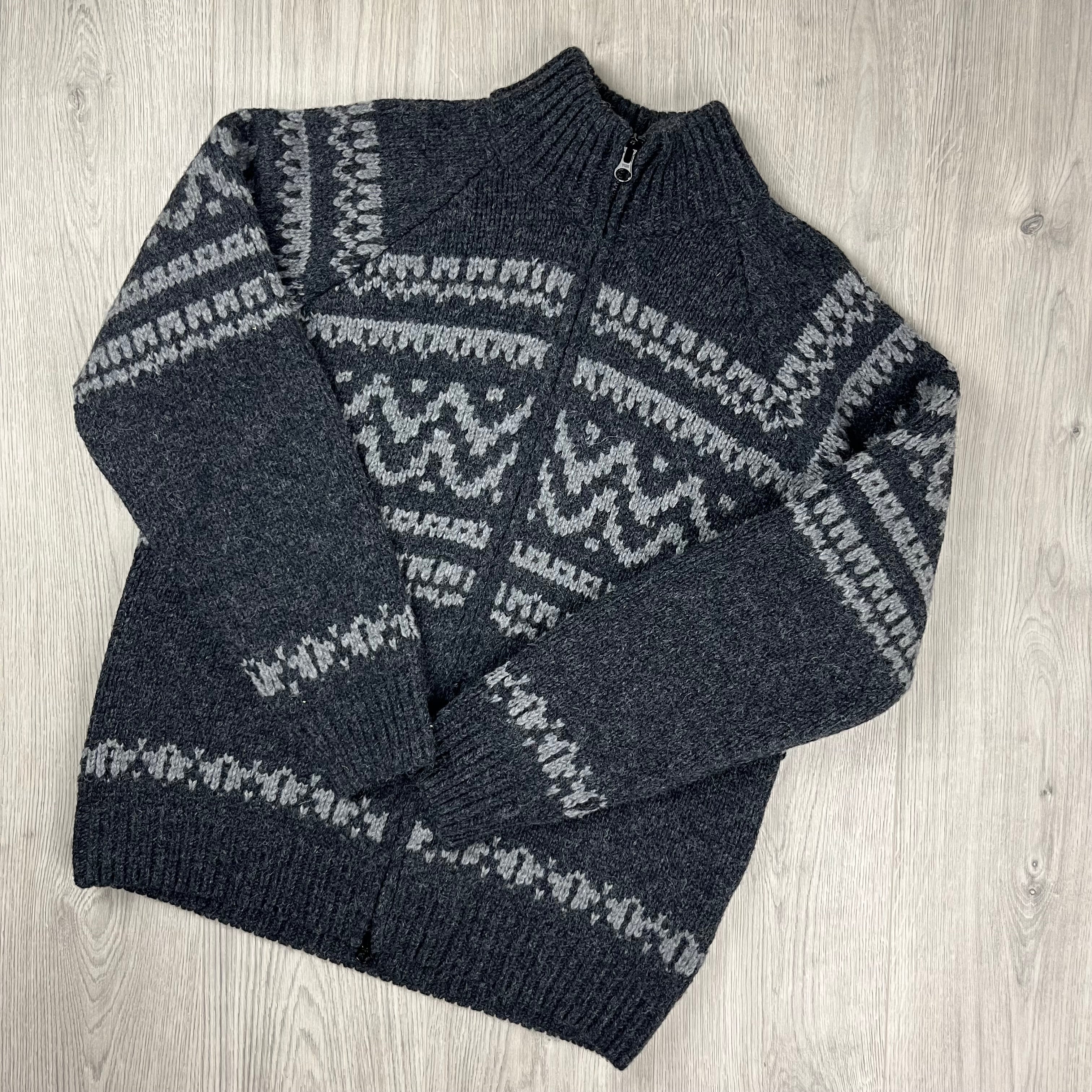 CP Company Jacquard Wool Fleece - Black Ironleague