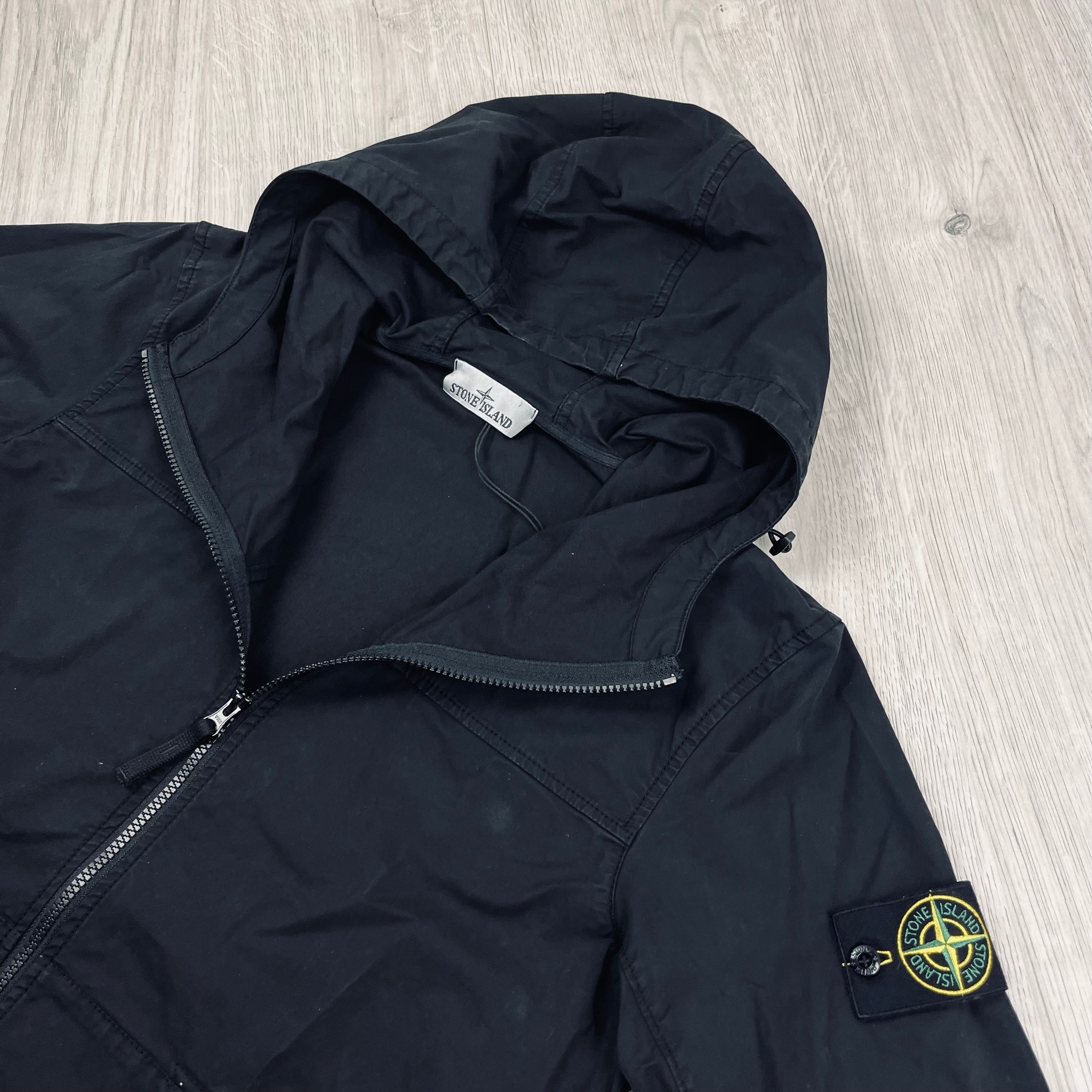 Stone Island Hooded Overshirt - Black Ironleague
