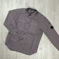 CP Company Button Overshirt - Dove Ironleague