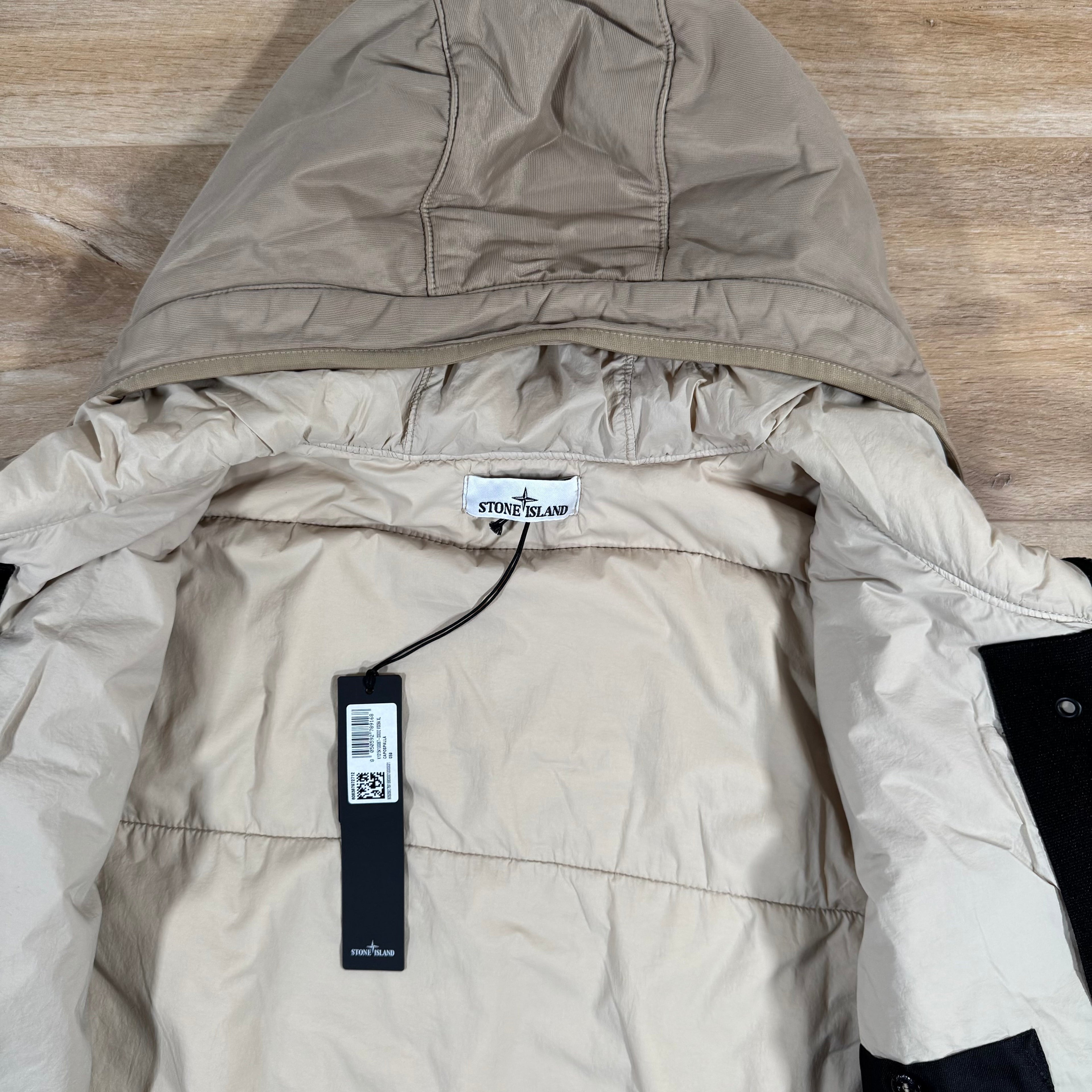 Stone Island Run-Proof Nylon Mesh-TC Reversible Jacket in Desert Ironleague