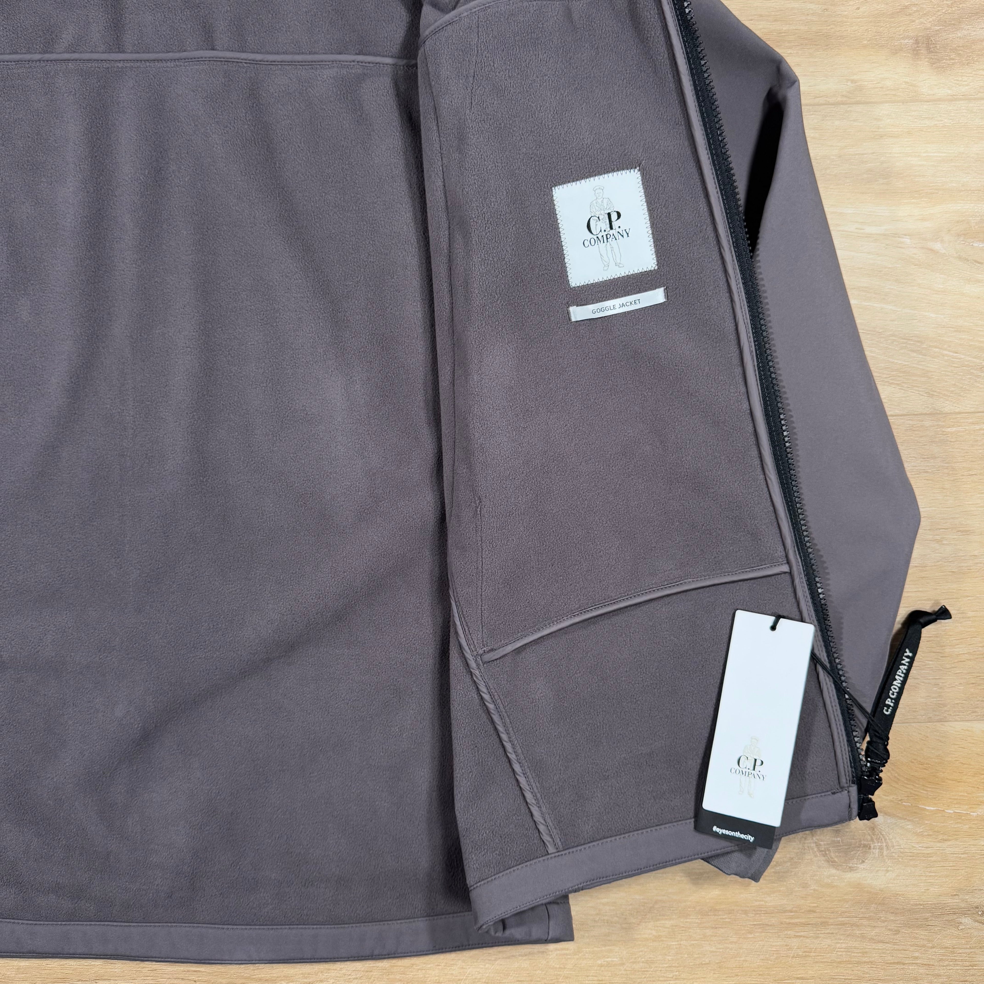 CP Company Shell-R Goggle Jacket in Violet Ironleague