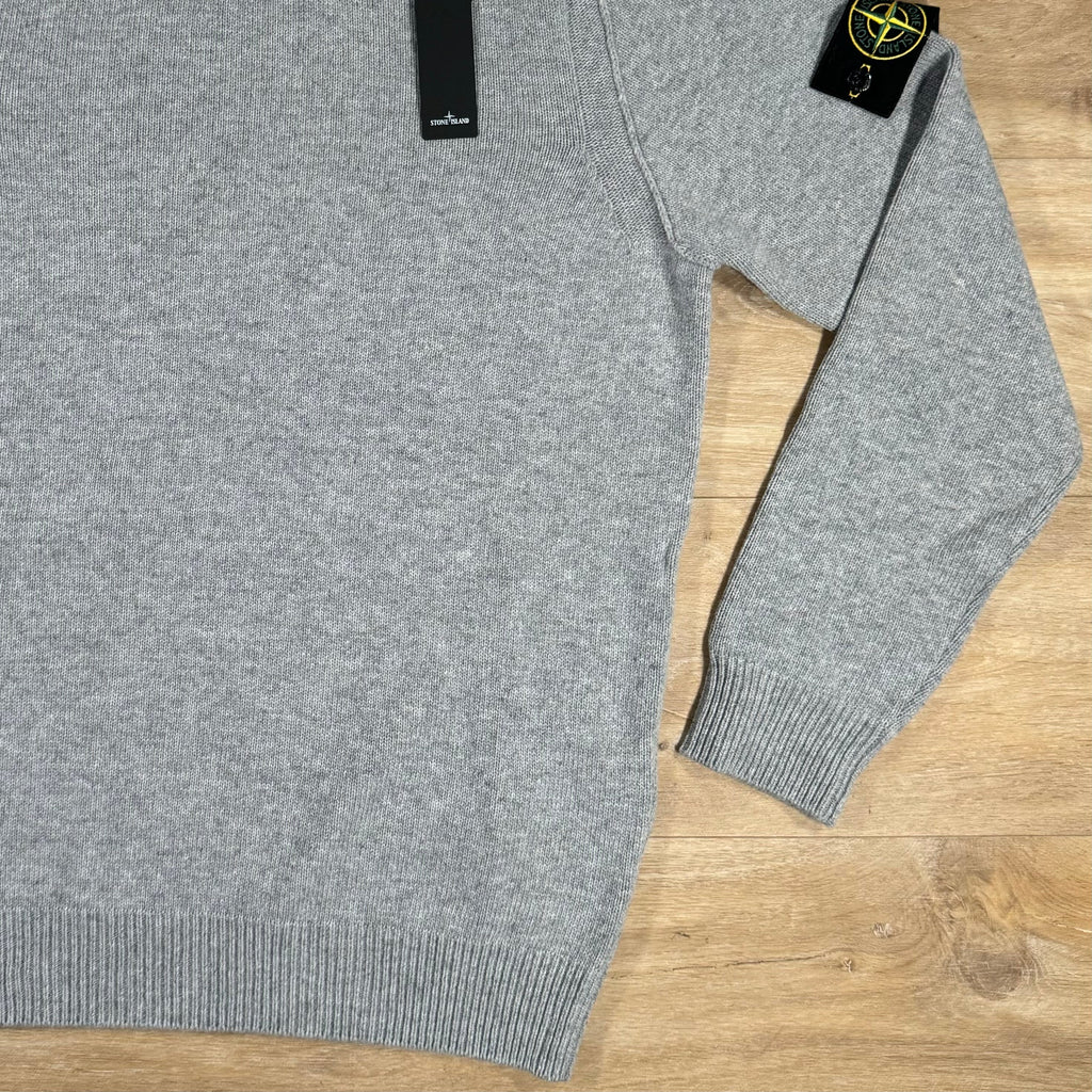 Stone Island Lambswool Crewneck Sweatshirt in Grey Ironleague
