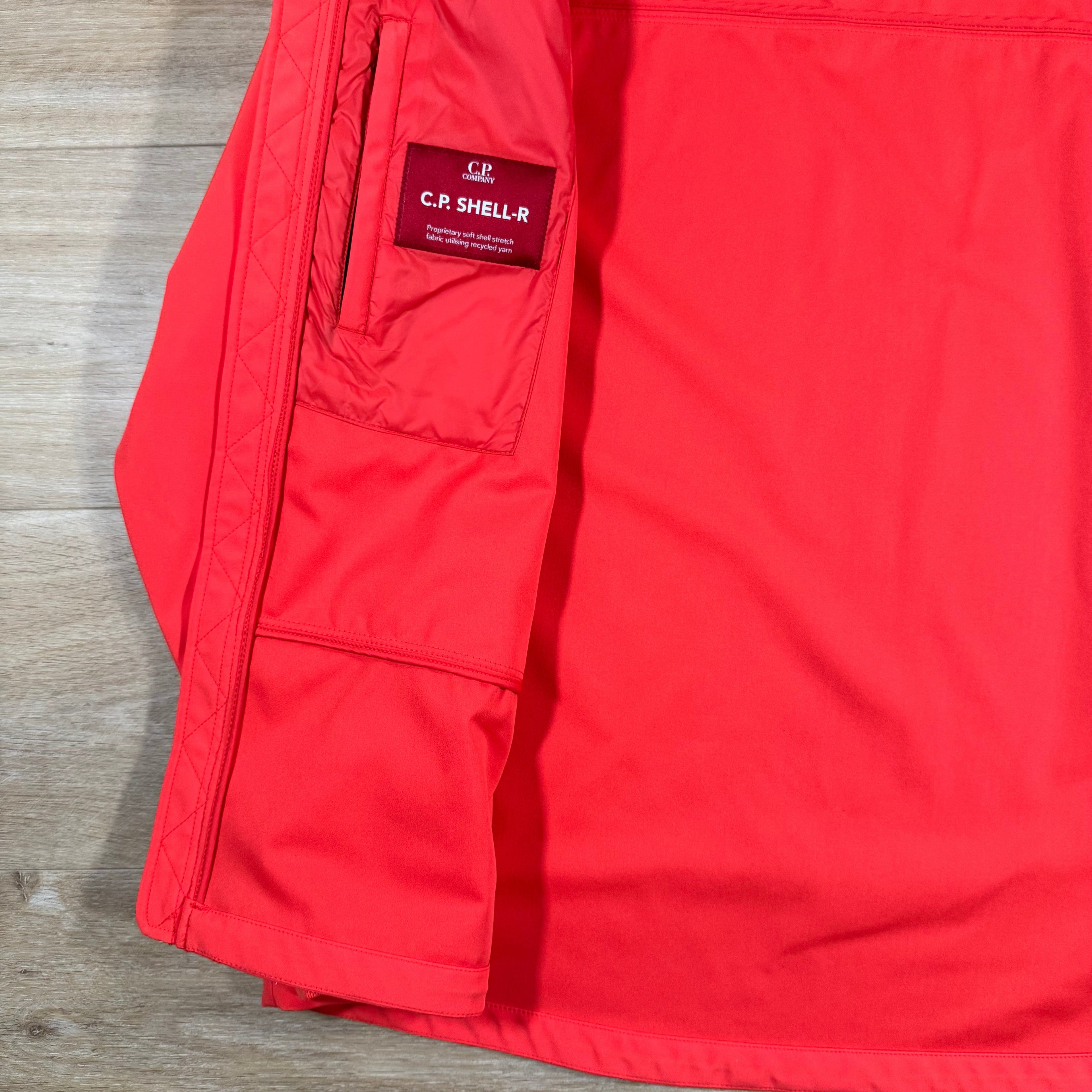 CP Company Shell-R Goggle Jacket in Poinciana Orange Ironleague