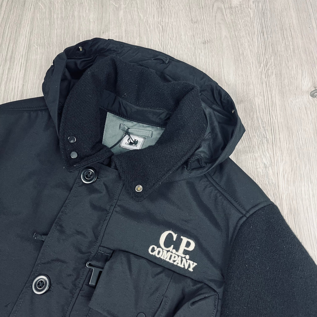 CP Company Duffel Goggle Jacket - Black Ironleague