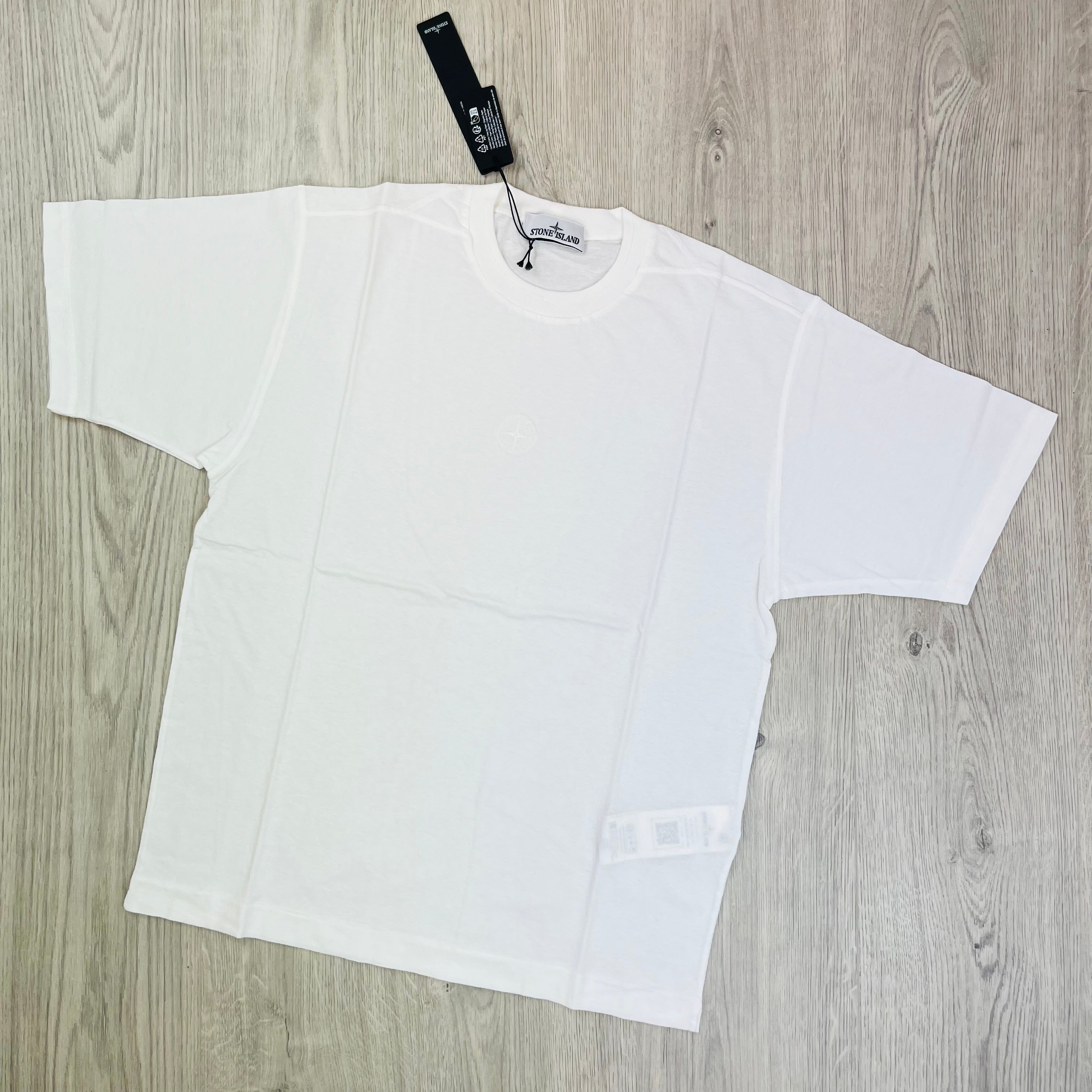 Stone Island Embroidered T-Shirt - White Ironleague