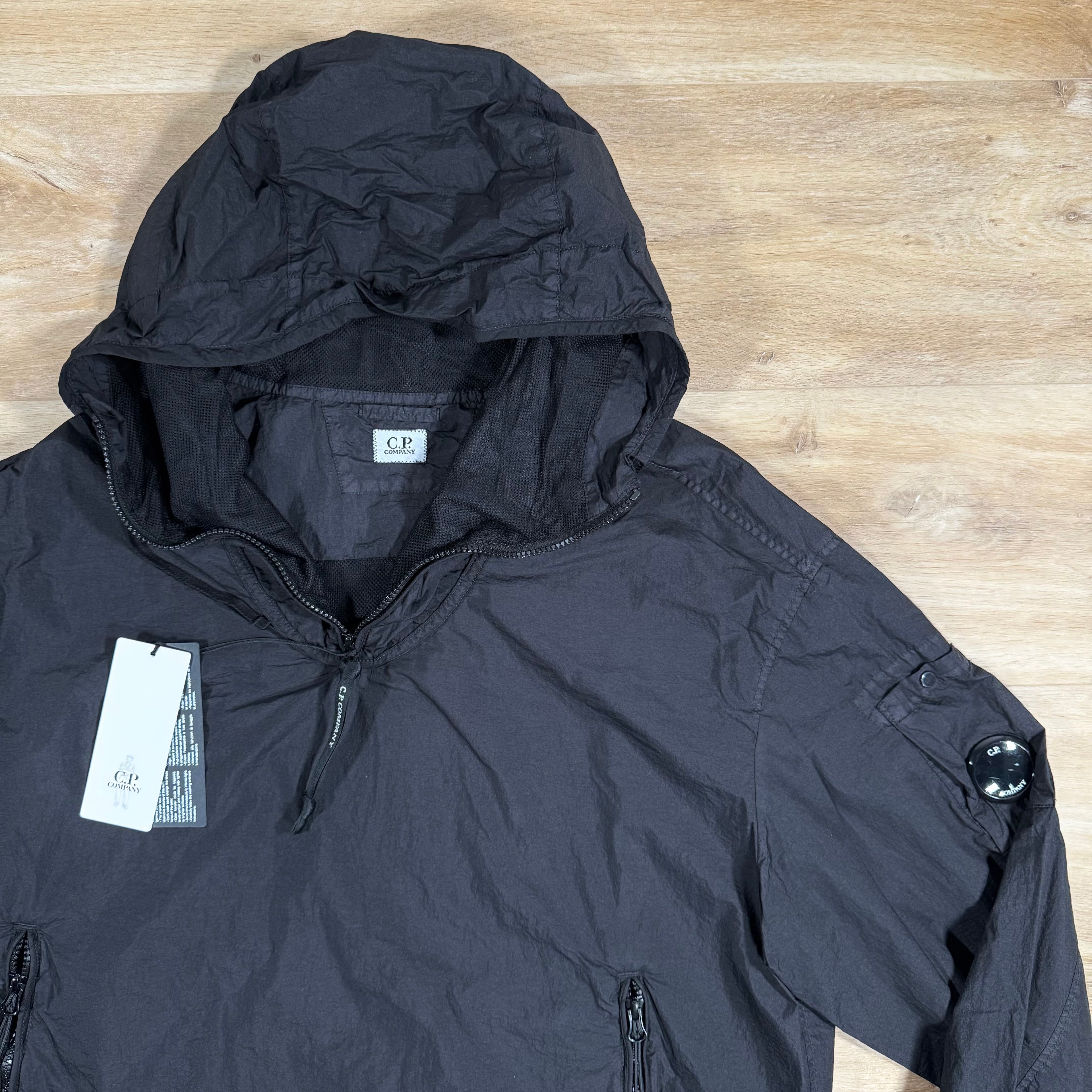 CP Company Taylon-L Lens Smock Jacket in Black Ironleague