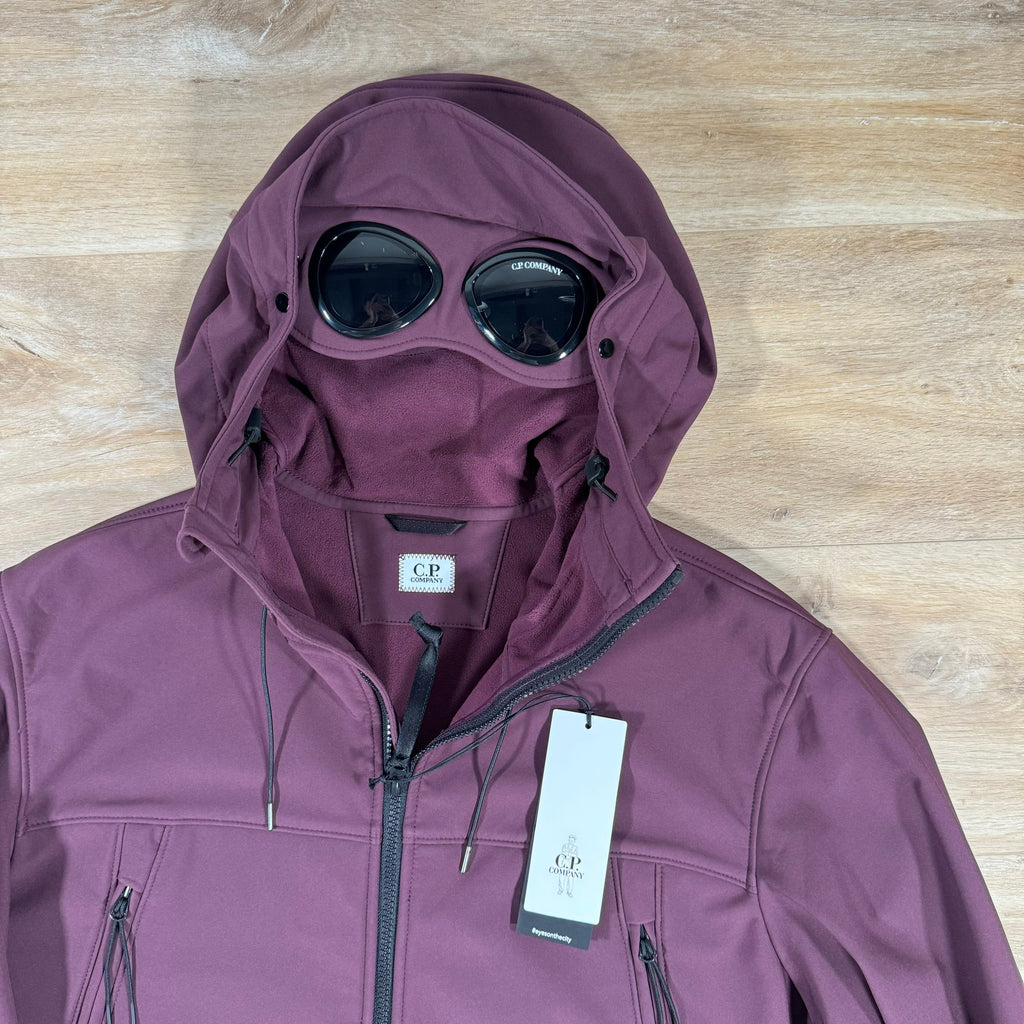 CP Company Shell-R Goggle Jacket in Potent Purple Ironleague