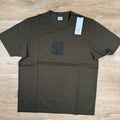 CP Company Metropolis Series Blurred Logo T-Shirt in Ivy Green Ironleague