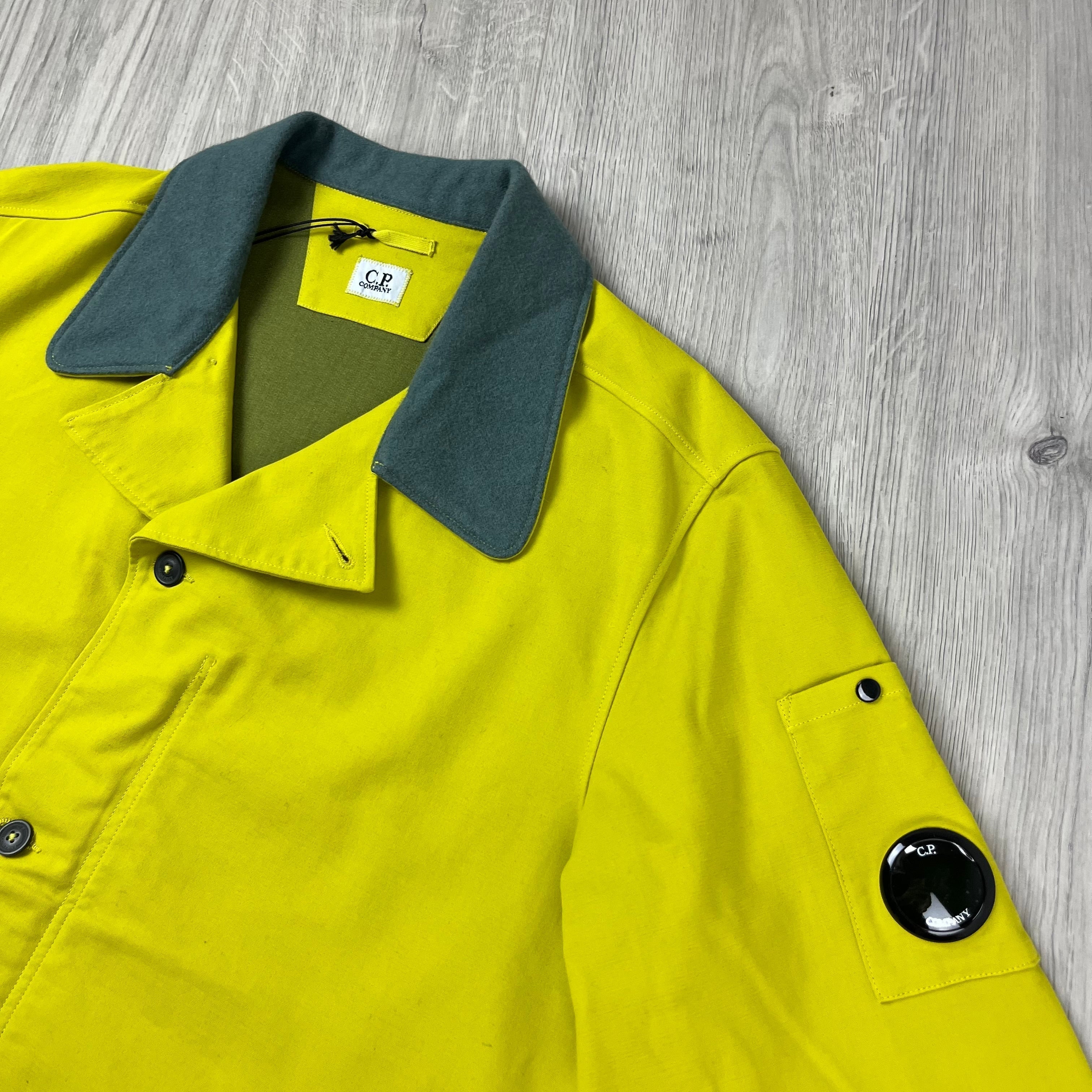 CP Company Co/Ny Satin Jacket - Green Sheen Ironleague