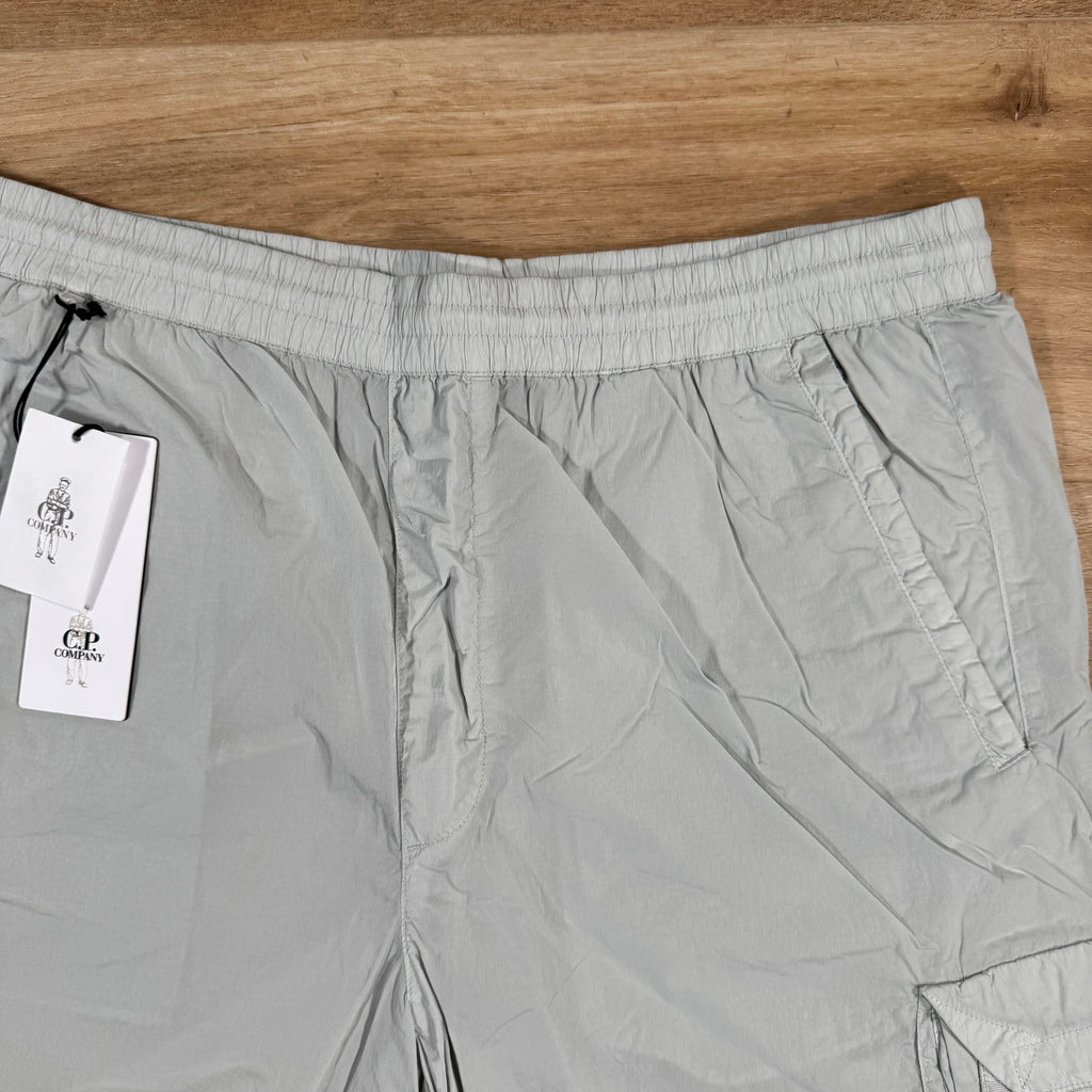 CP Company Chrome-R Cargo Shorts in Blue Fox - Grey Ironleague