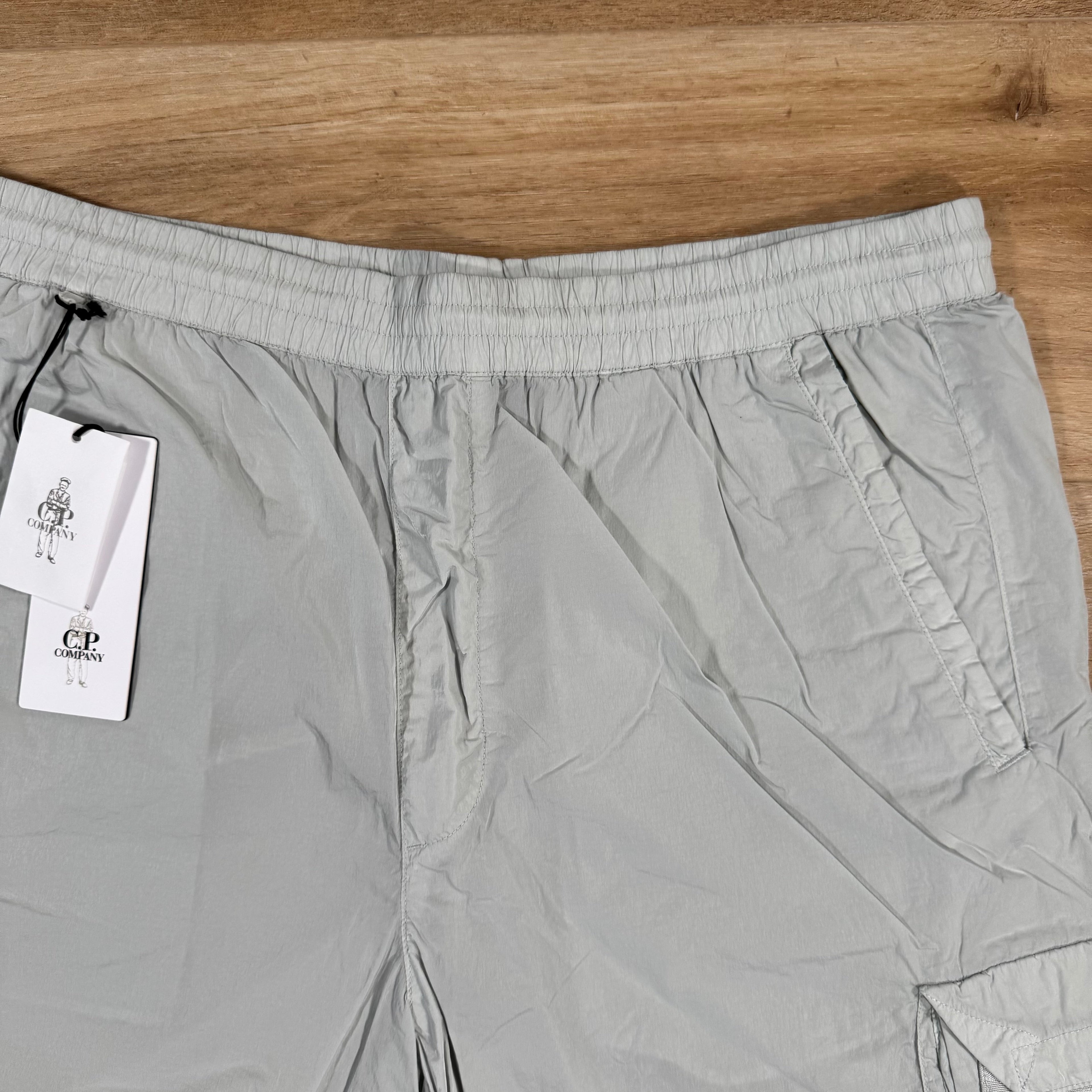 CP Company Chrome-R Cargo Shorts in Blue Fox - Grey Ironleague