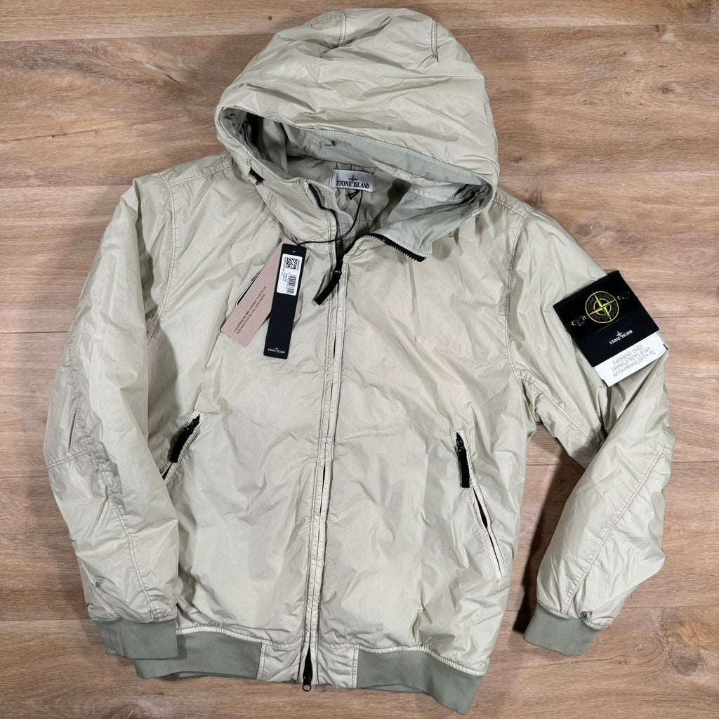 Stone Island Crinkle Reps R-NY Primaloft T-C Jacket in Plaster Ironleague