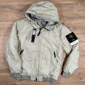 Stone Island Crinkle Reps R-NY Primaloft T-C Jacket in Plaster Ironleague