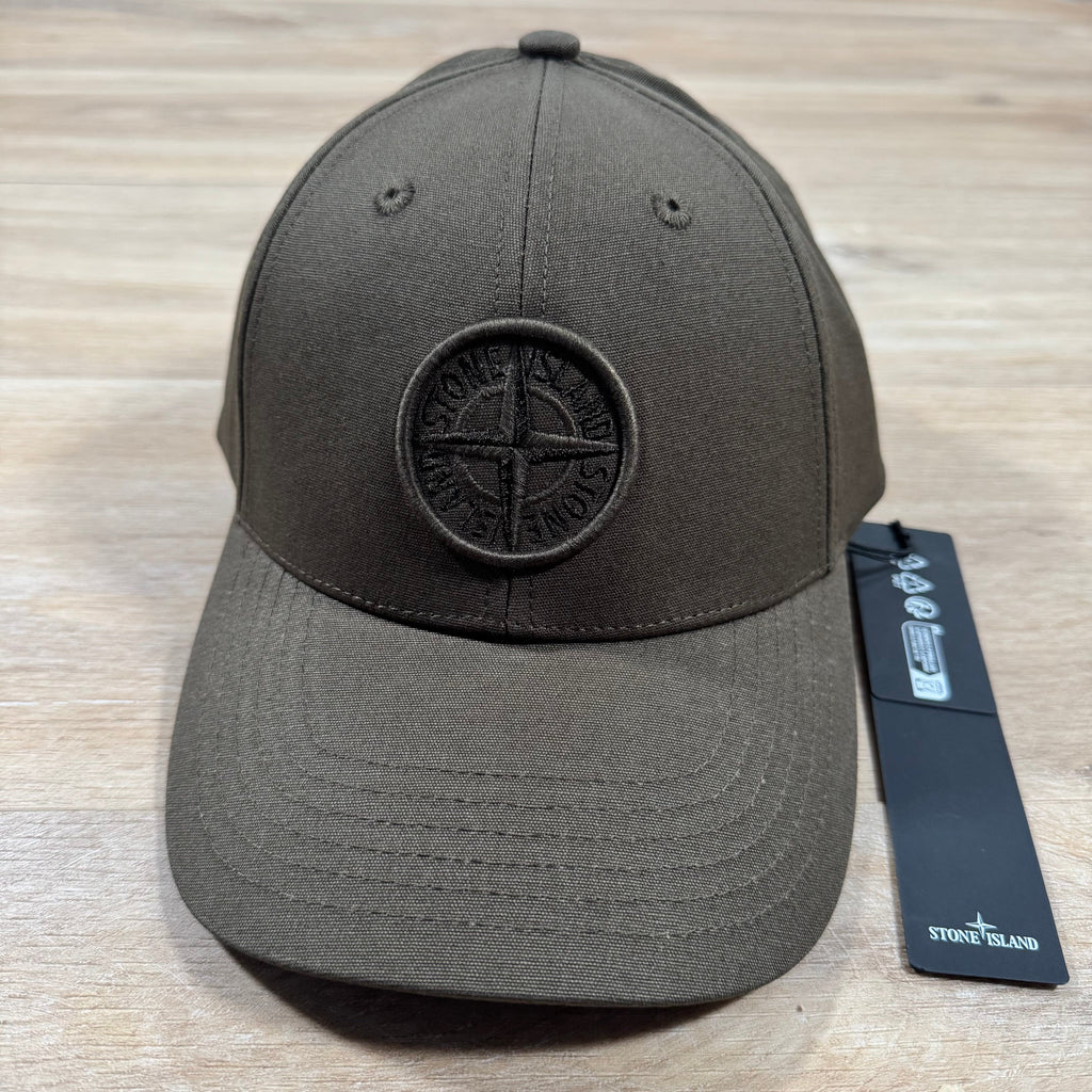 Stone Island Compass Logo Cap in Military Green Ironleague