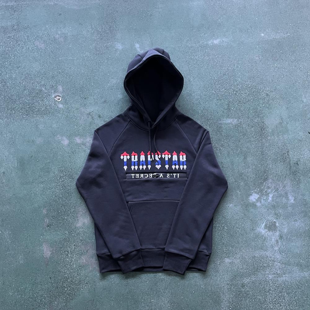 Trapstar Chenille Decoded 2.0 Revolution Tracksuit - Black/Grey Ironleague