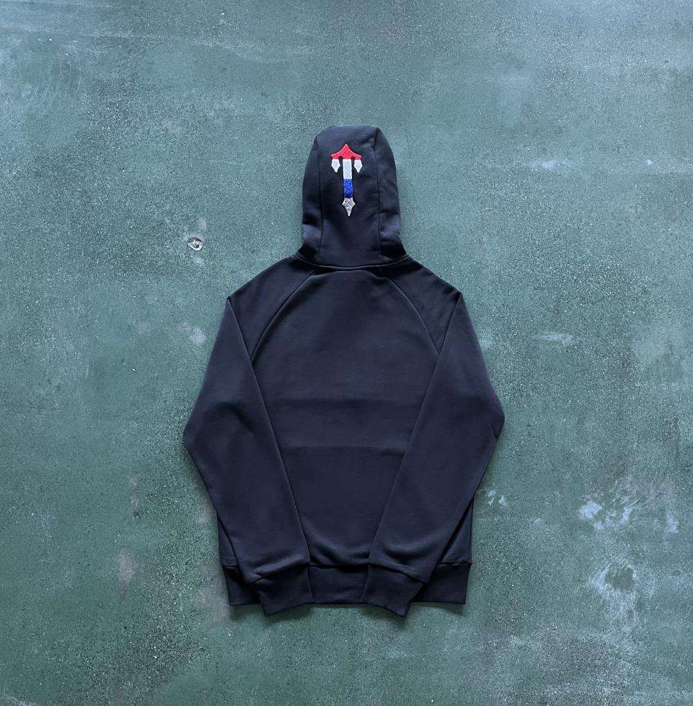 Trapstar Chenille Decoded 2.0 Revolution Tracksuit - Black/Grey Ironleague