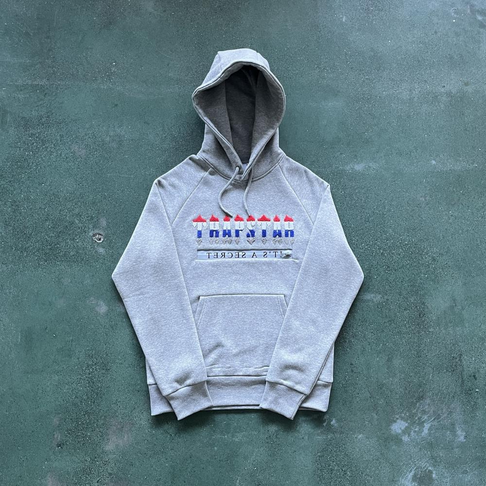 Trapstar Chenille Decoded 2.0 Revolution Tracksuit - Black/Grey Ironleague