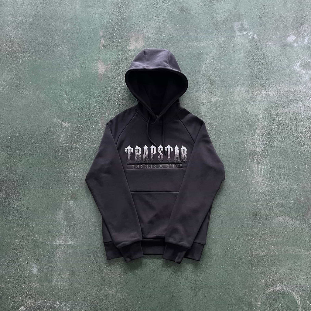 Trapstar Chenille Decoded 2.0 Tracksuit - Black/Grey Ironleague