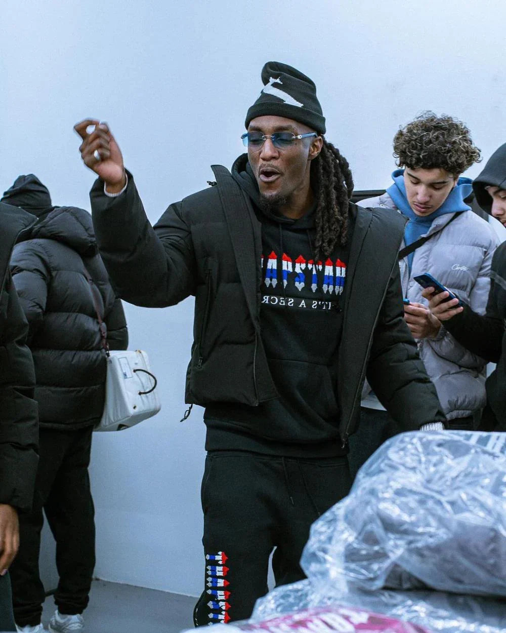 Trapstar Chenille Decoded 2.0 Revolution Tracksuit - Black/Grey Ironleague