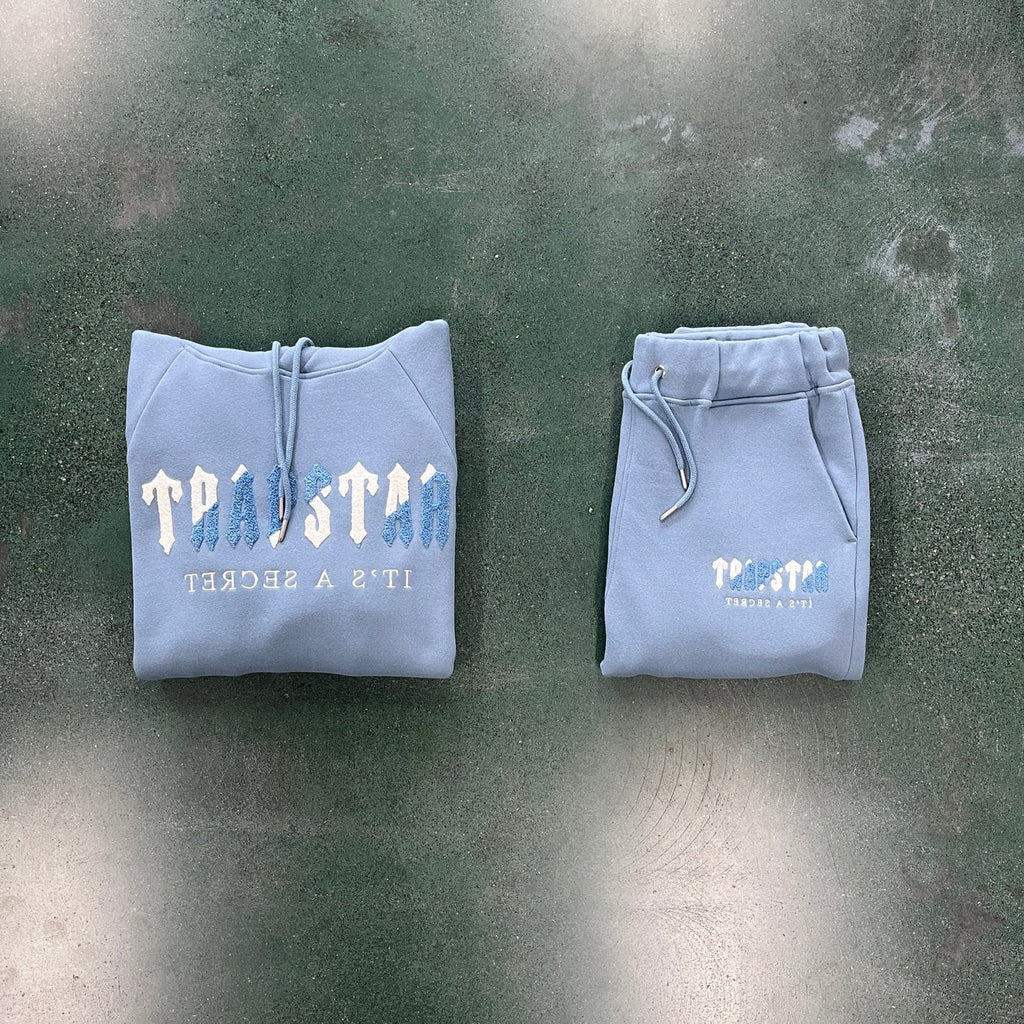 Trapstar Chenille Decoded Tracksuit - Citadel/White Ironleague