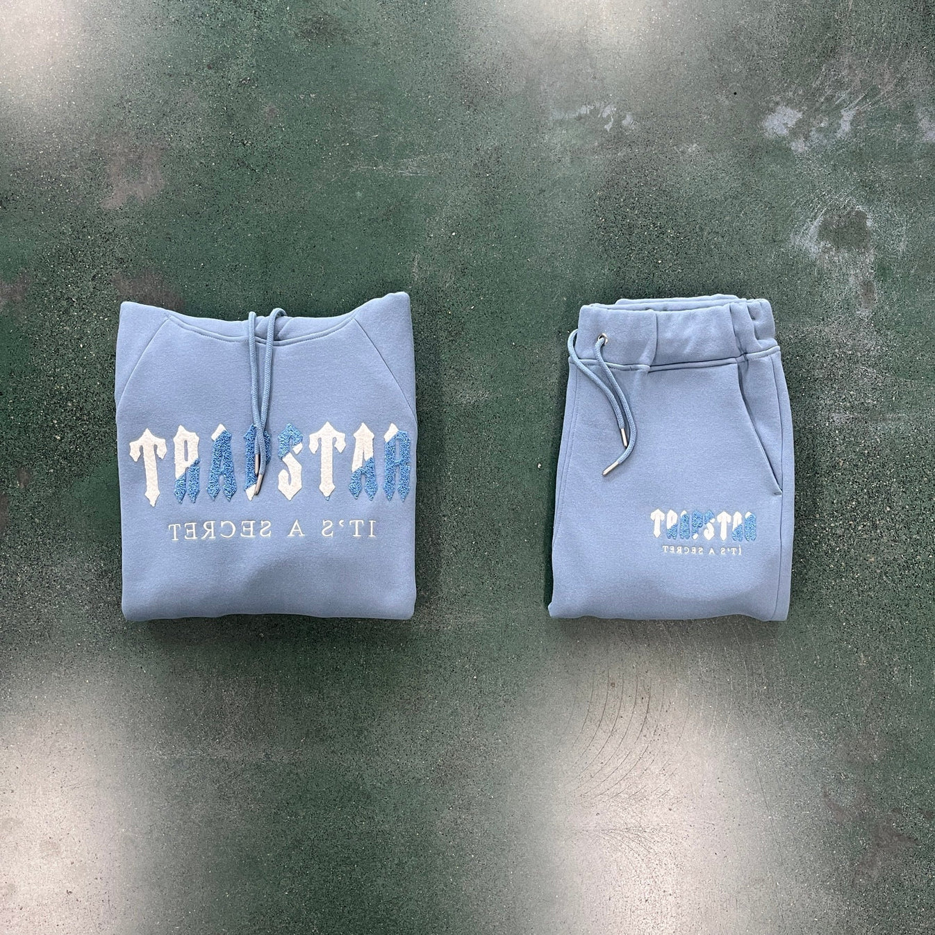 Trapstar Chenille Decoded Tracksuit - Citadel/White Ironleague