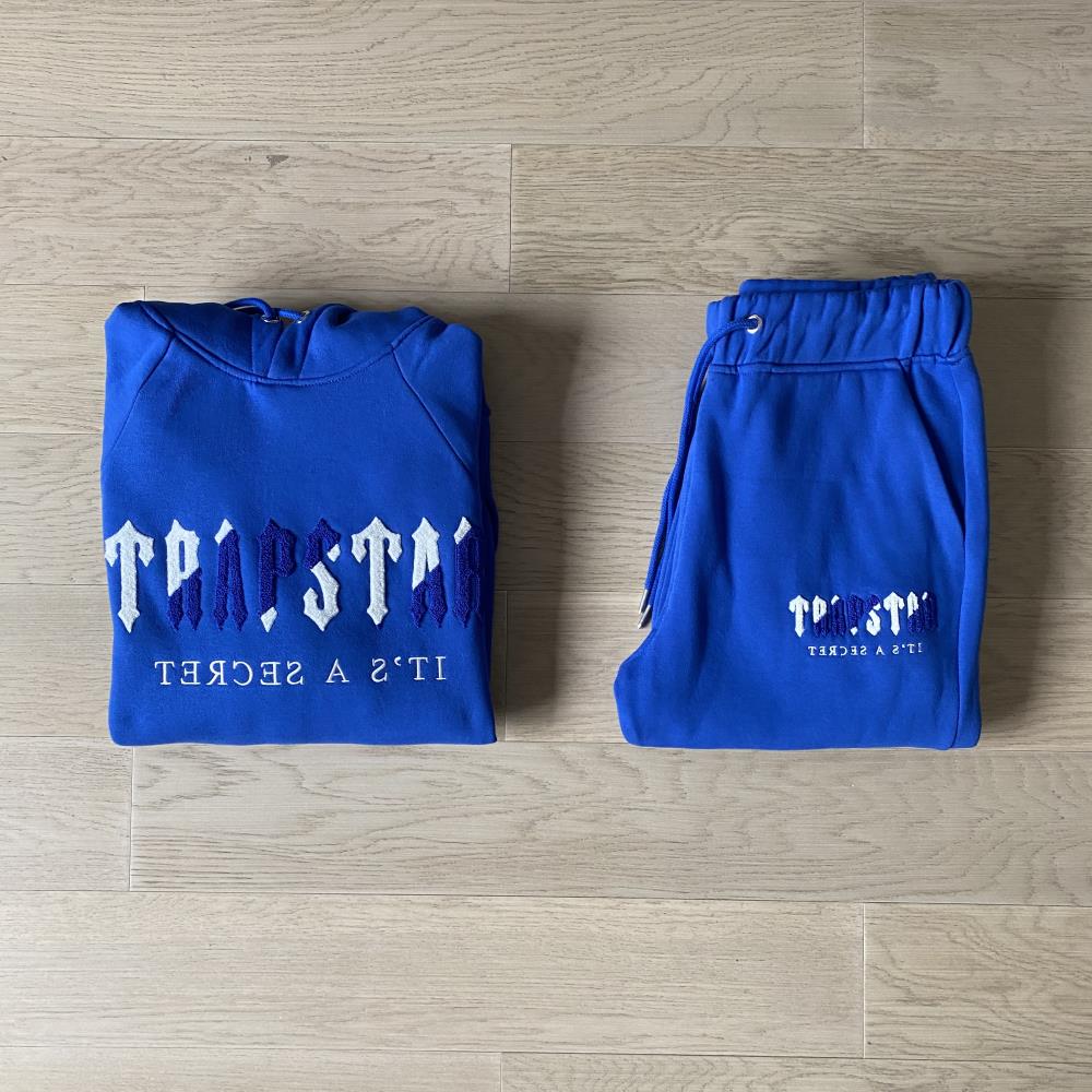 Trapstar Chenille Decoded Tracksuit - Blue Ironleague