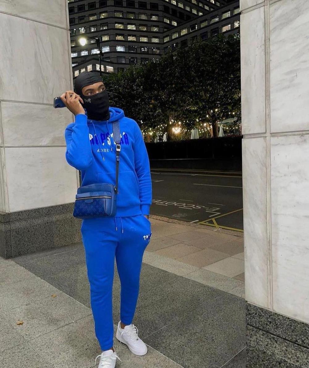 Trapstar Chenille Decoded Tracksuit - Blue Ironleague