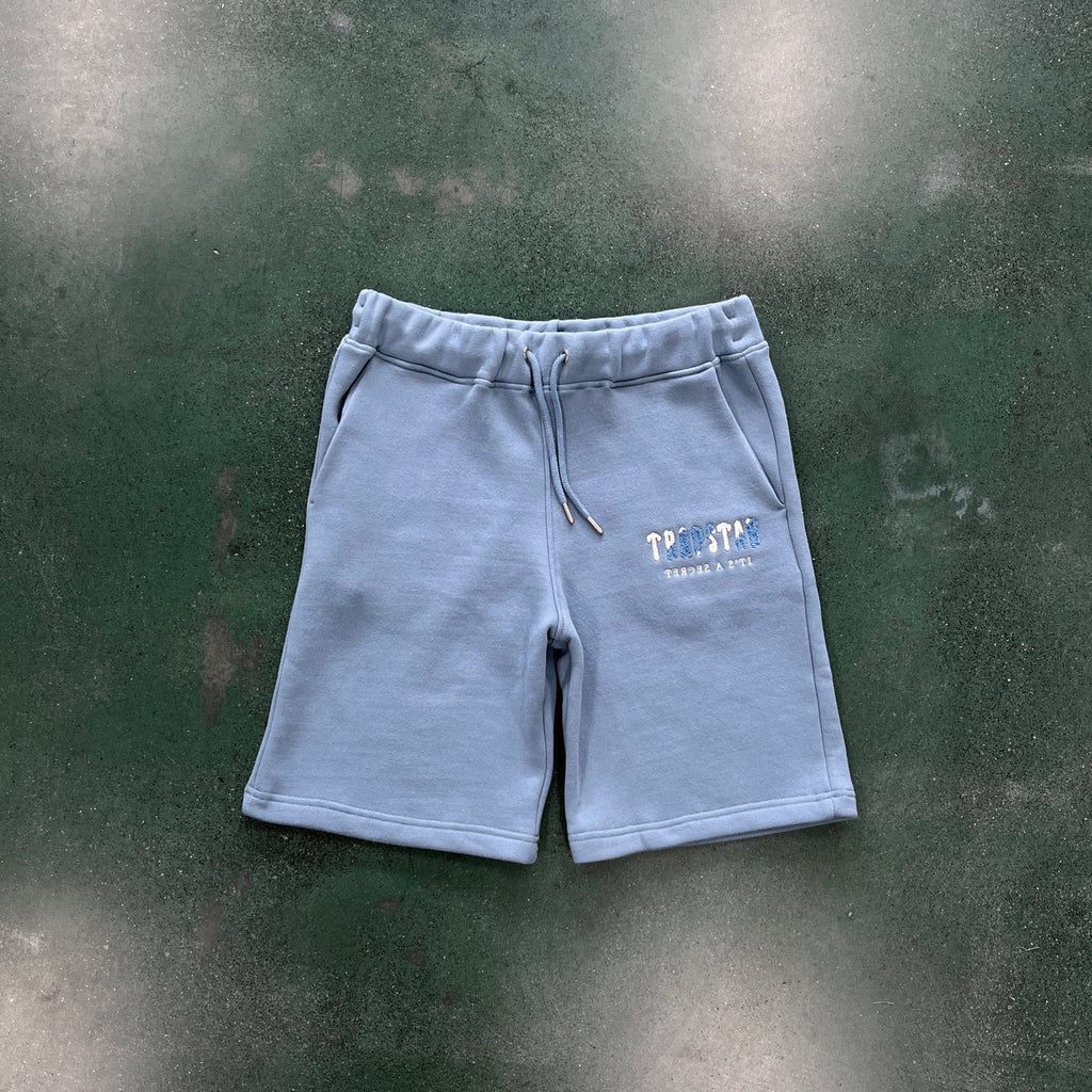 Trapstar Chenille Decoded Short Set - Citadel/White Ironleague