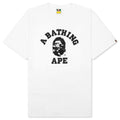 A BATHING APE City Camo College Tee - White/Black