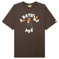 A BATHING APE College Milo Tee - Brown