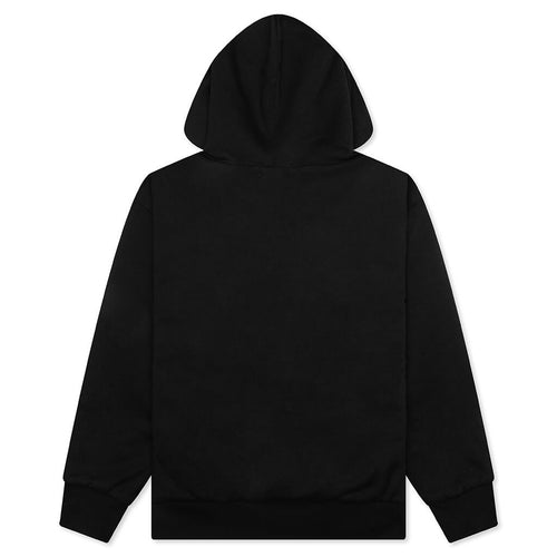 A BATHING APE College Puffy Relaxed Fit Pullover Hoodie - Black