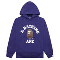 A BATHING APE College Puffy Relaxed Fit Pullover Hoodie - Blue